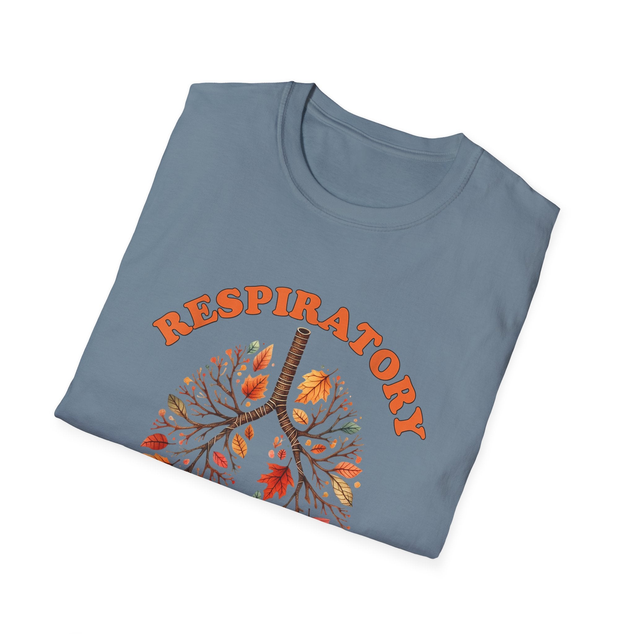 Fall Leaves Softstyle T-Shirt Respiratory Therapist