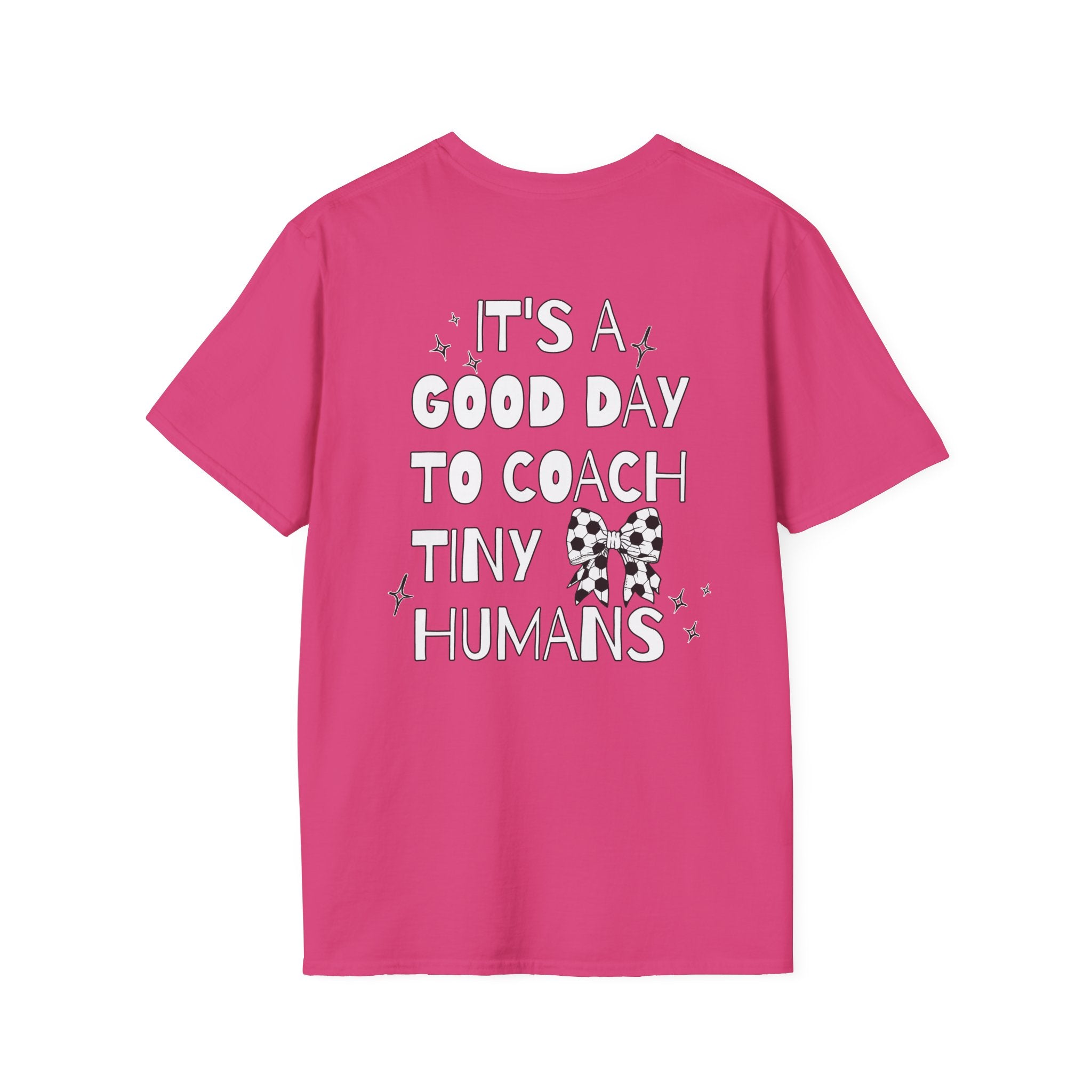 Soccer Coach T-Shirt - Tiny Humans Coaching Design