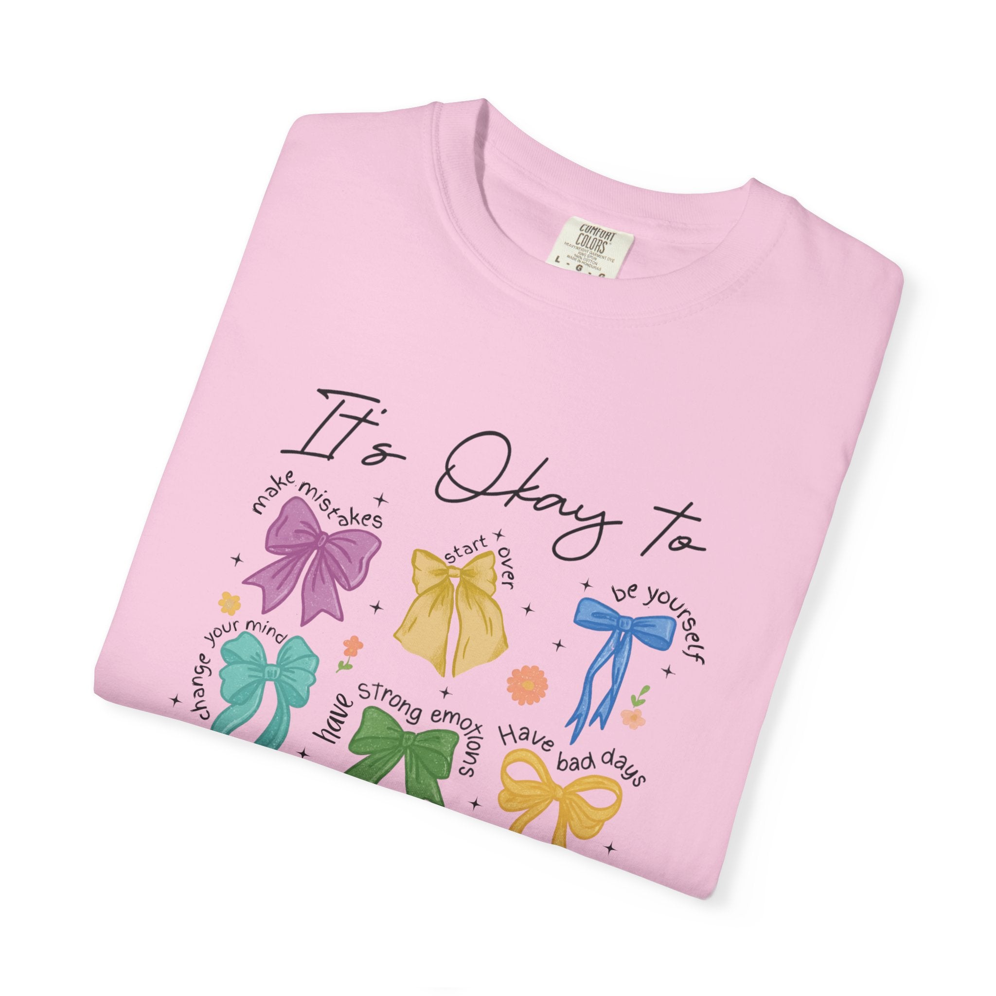 It’s okay to- Mental Health Coquette Tee