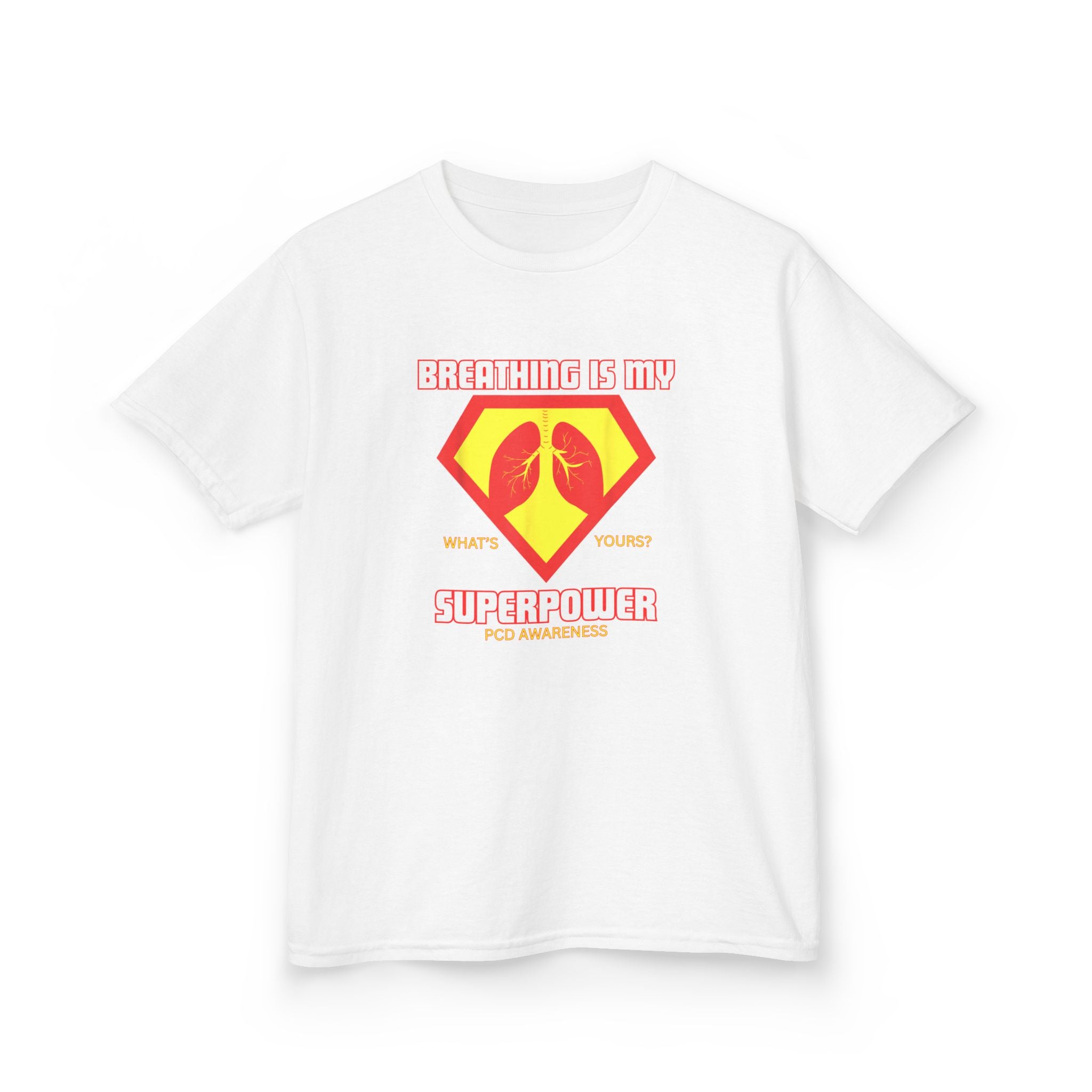 Kids Tee - Breathing is my Superpower PCD