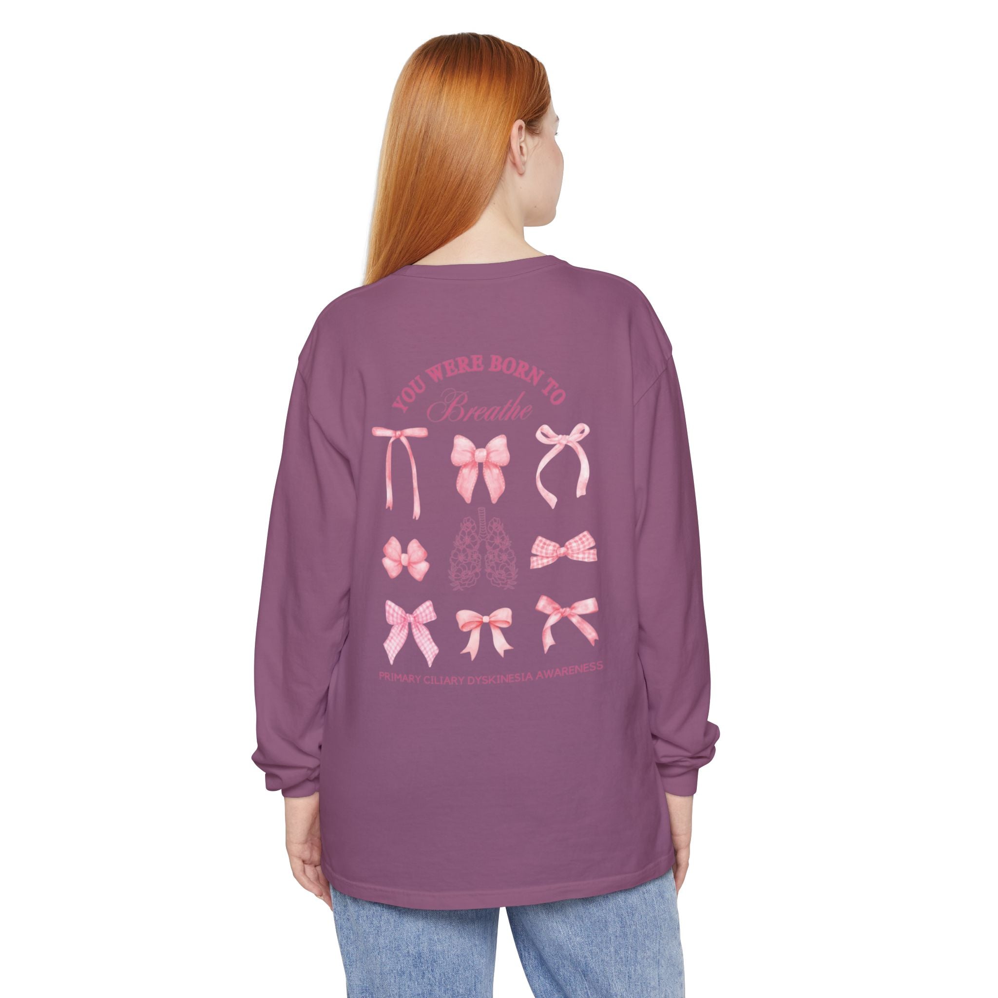 Long Sleeve T-Shirt Born to Breathe PCD Awareness