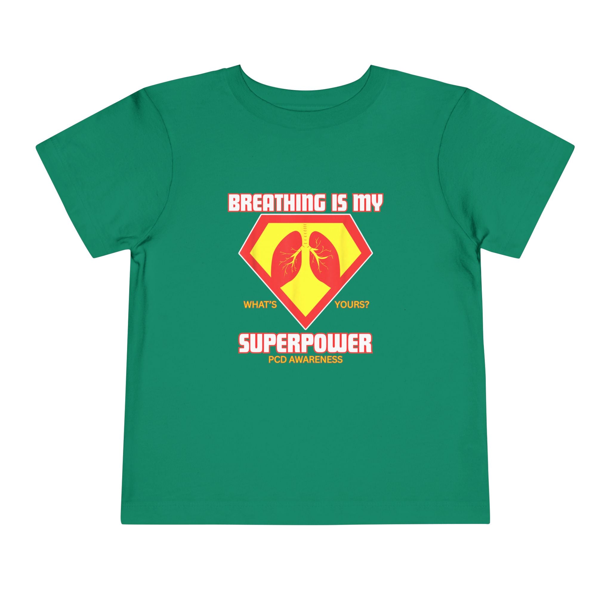 Toddler Tee - Breathing is my superpower PCD Design