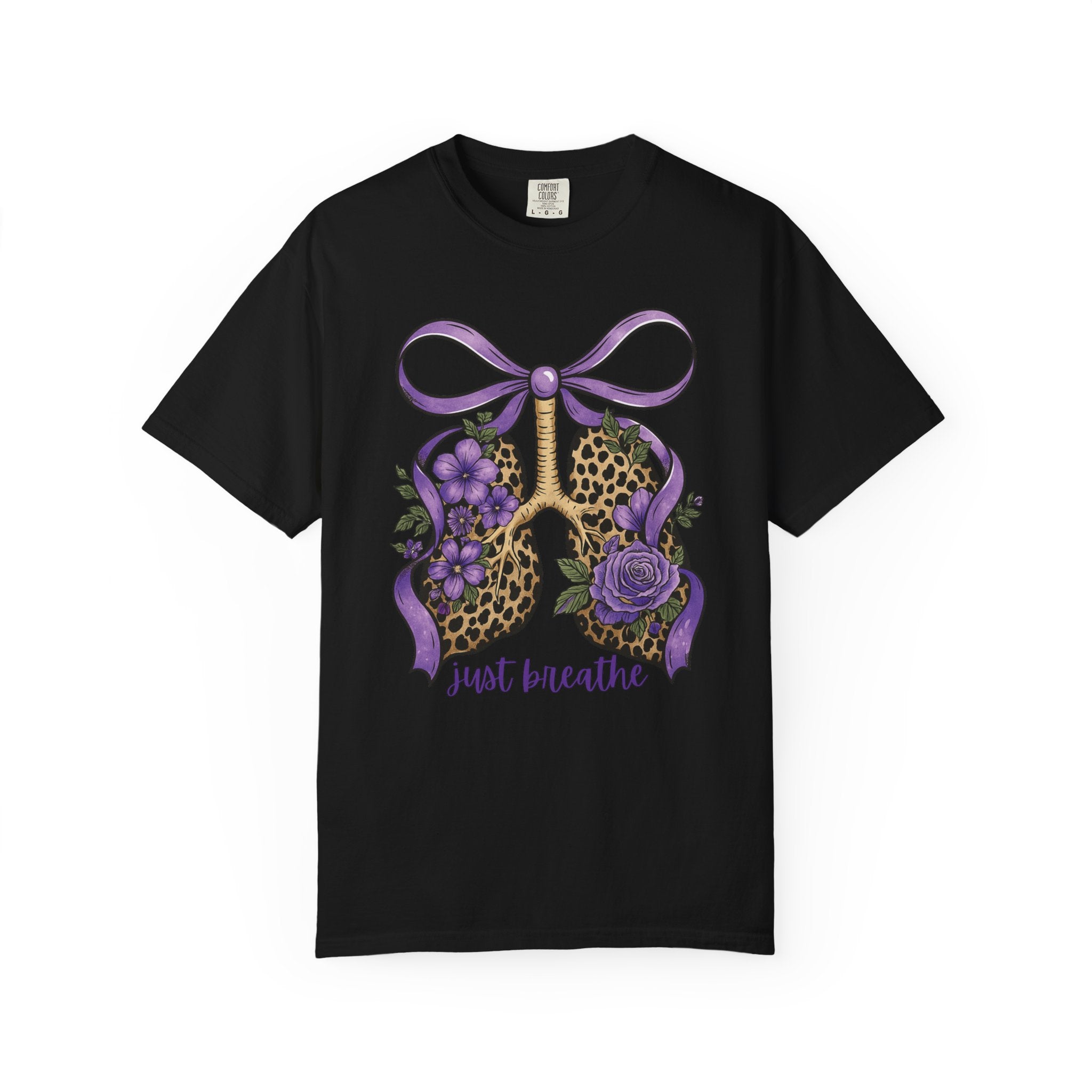 Garment-Dyed T-shirt - Just Breathe Wild Lungs