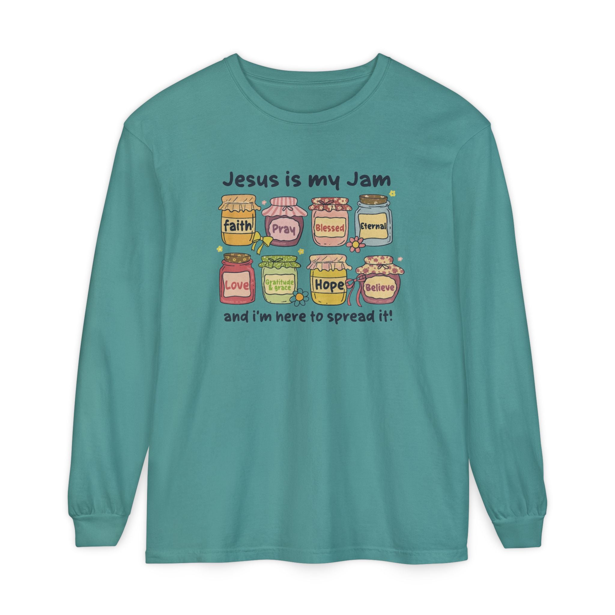 Christian Long Sleeve T-Shirt - Jesus is my Jam Design