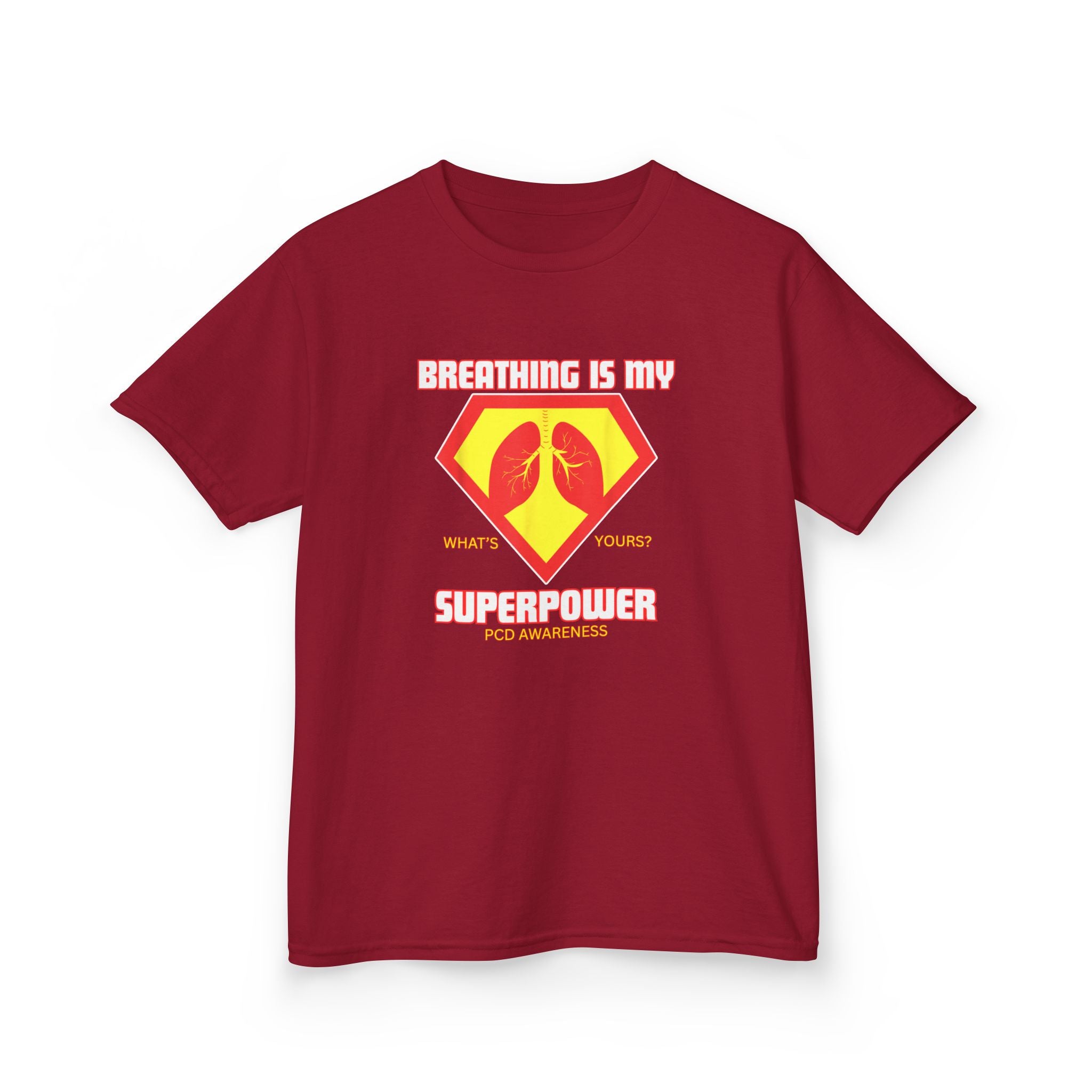 Kids Tee - Breathing is my Superpower PCD