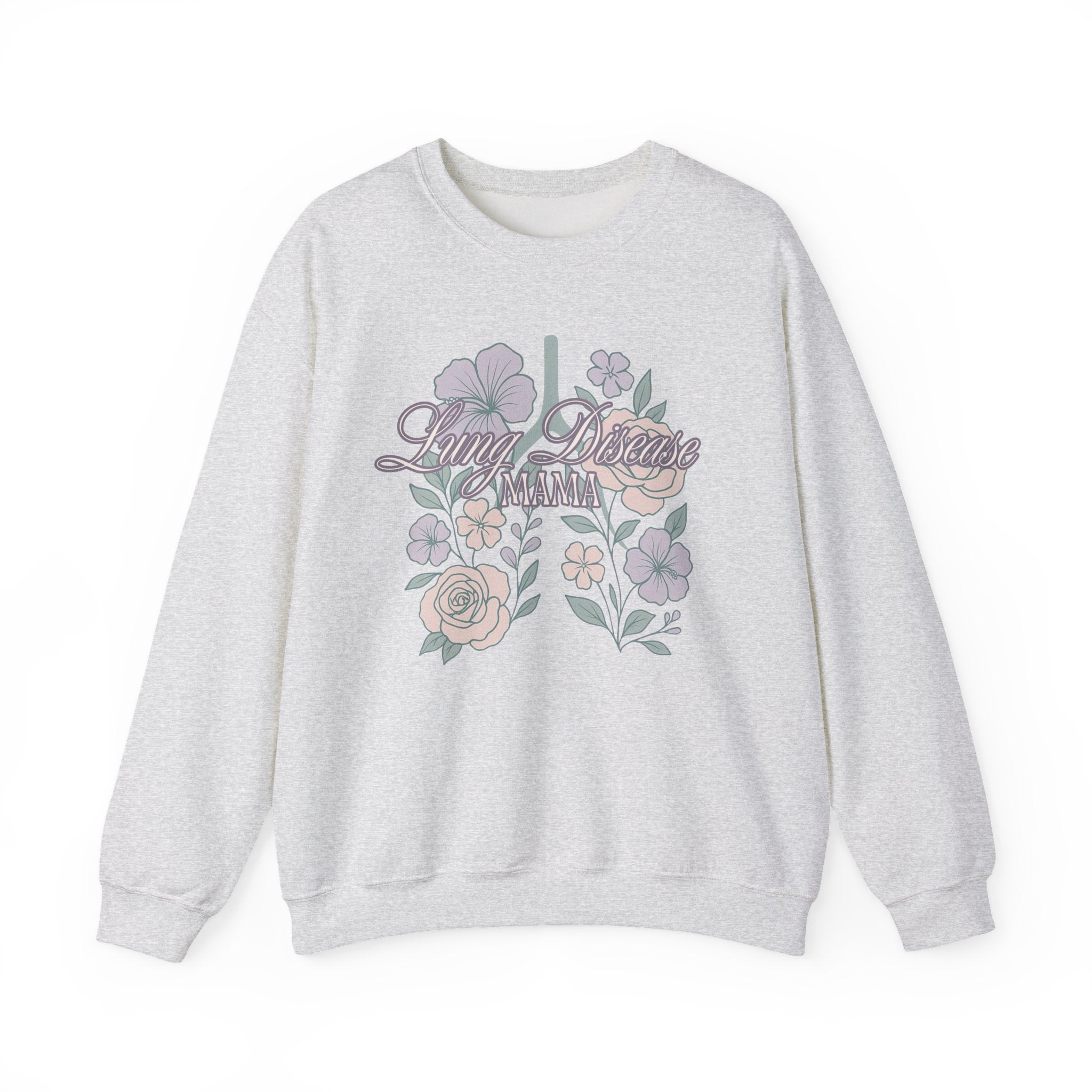 Floral Lung Disease Mama Sweatshirt