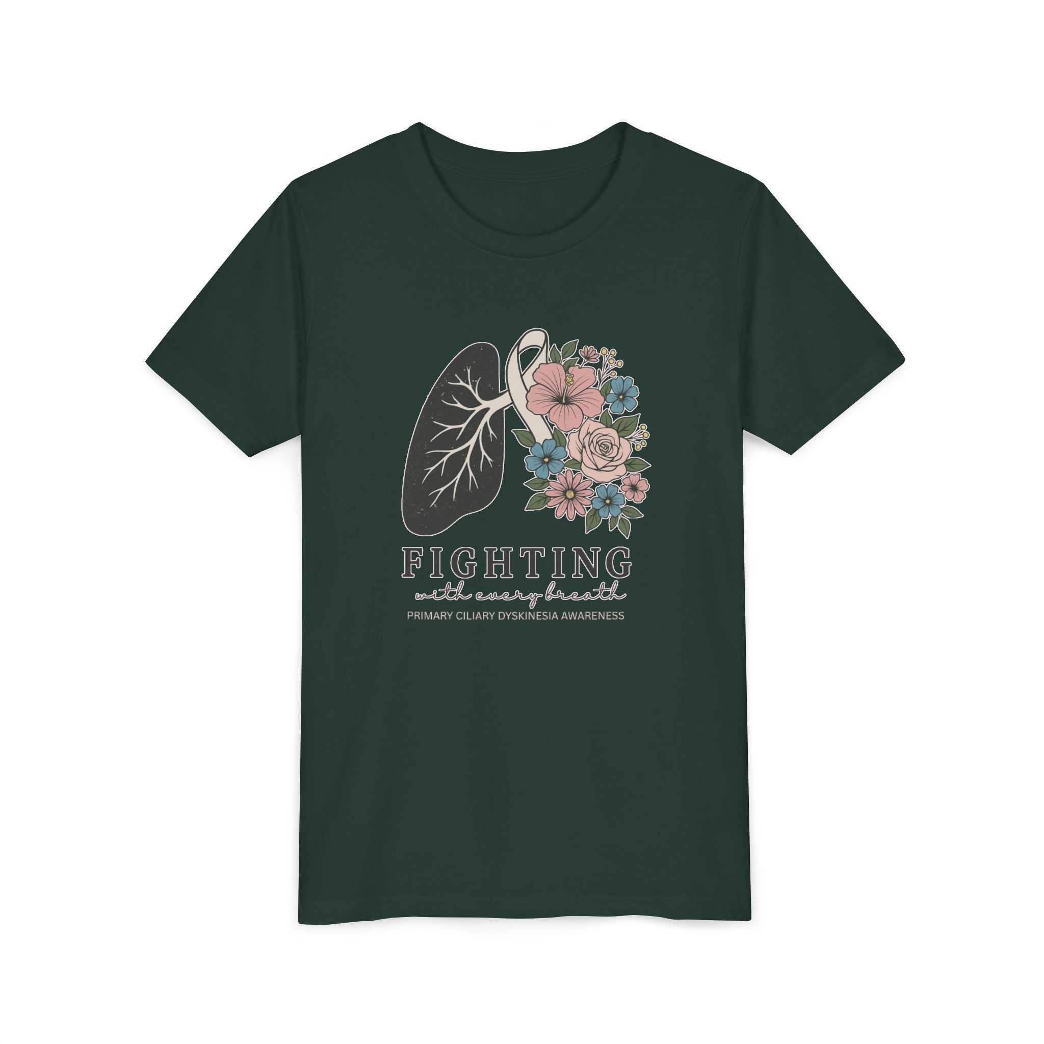 PCD Youth Tee - Fighting with Every Breath