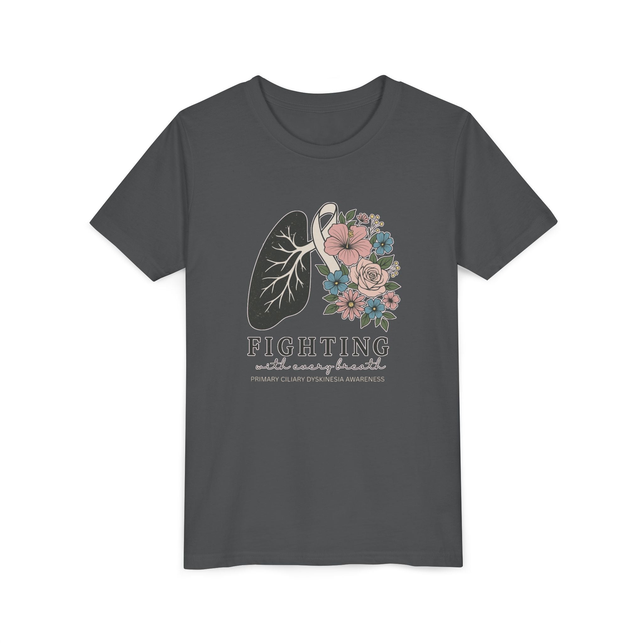 PCD Youth Tee - Fighting with Every Breath