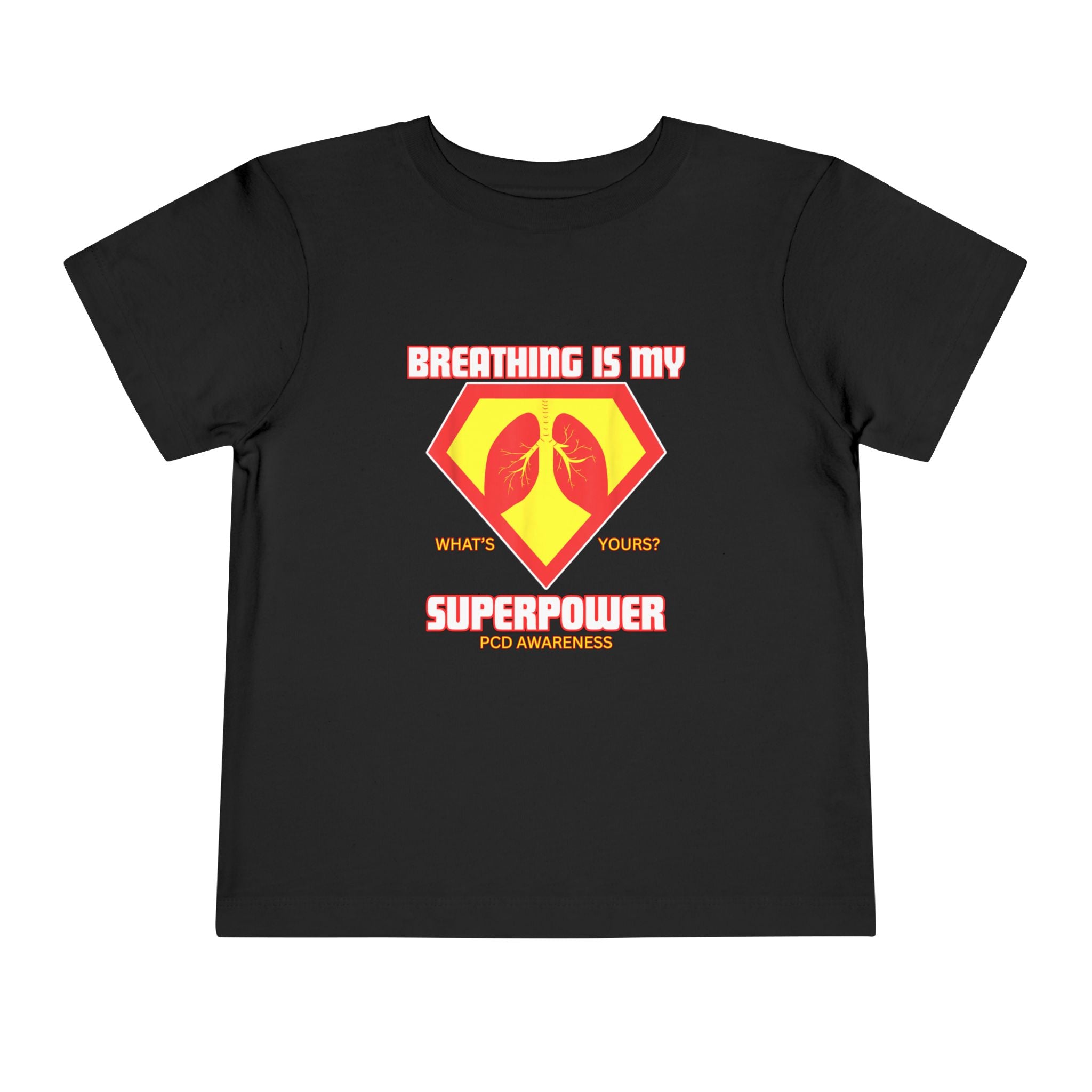 Toddler Tee - Breathing is my superpower PCD Design
