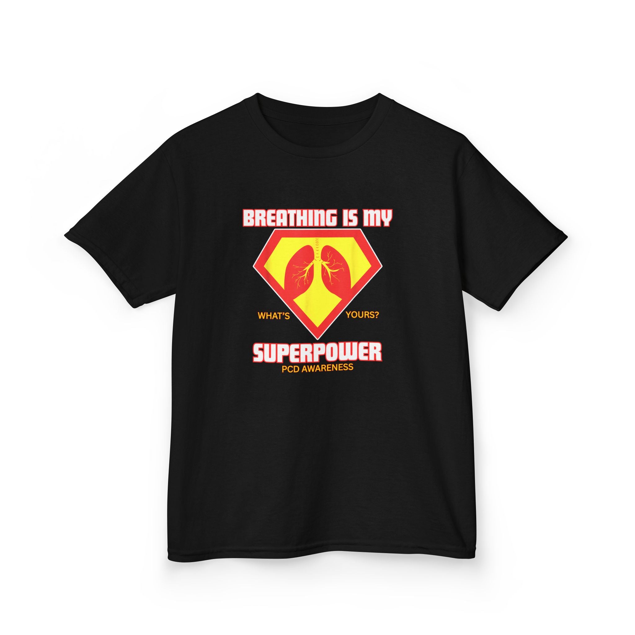 Kids Tee - Breathing is my Superpower PCD