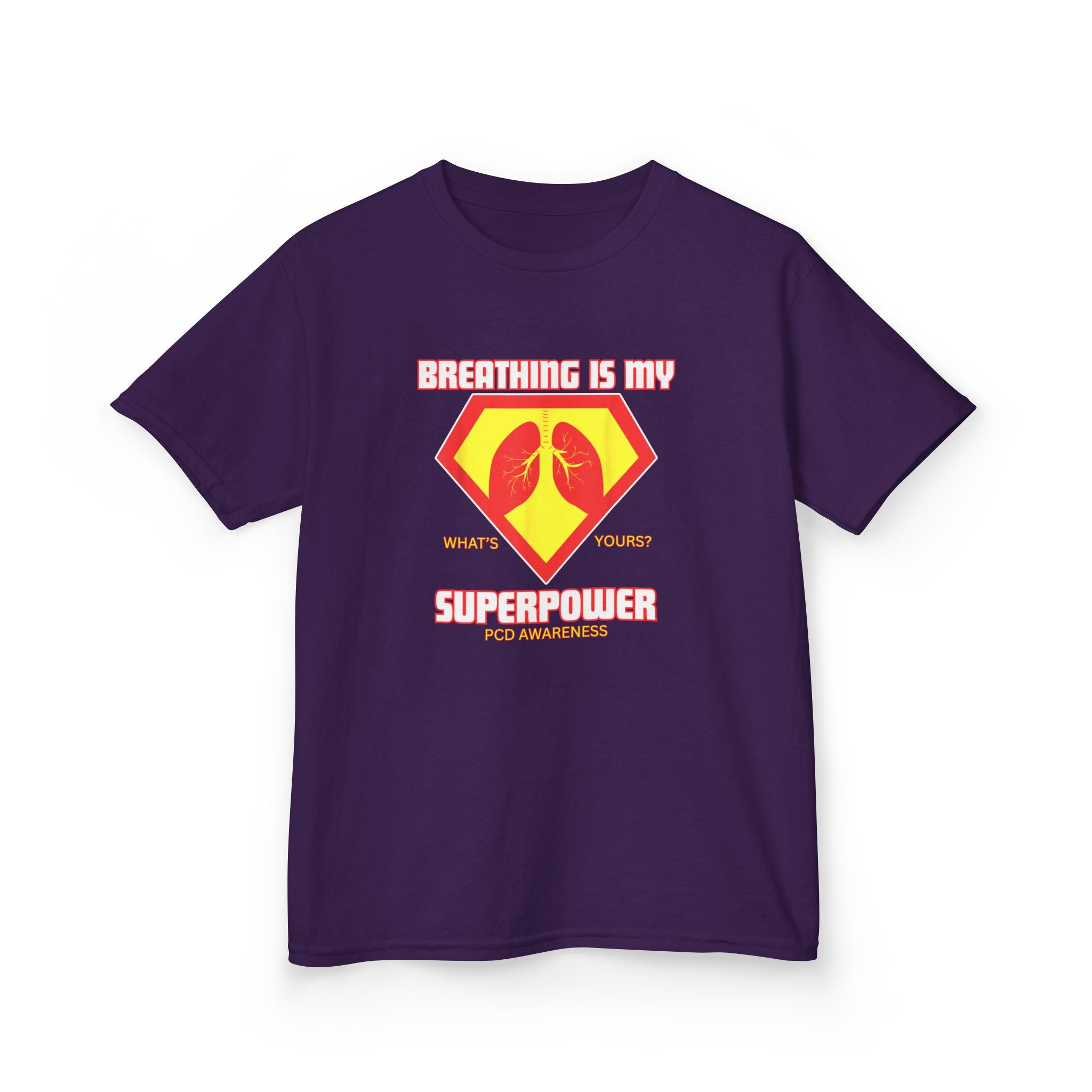 Kids Tee - Breathing is my Superpower PCD