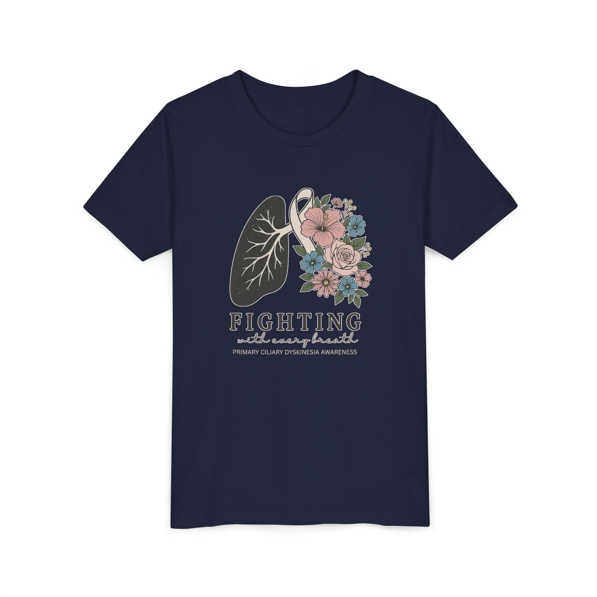 PCD Youth Tee - Fighting with Every Breath