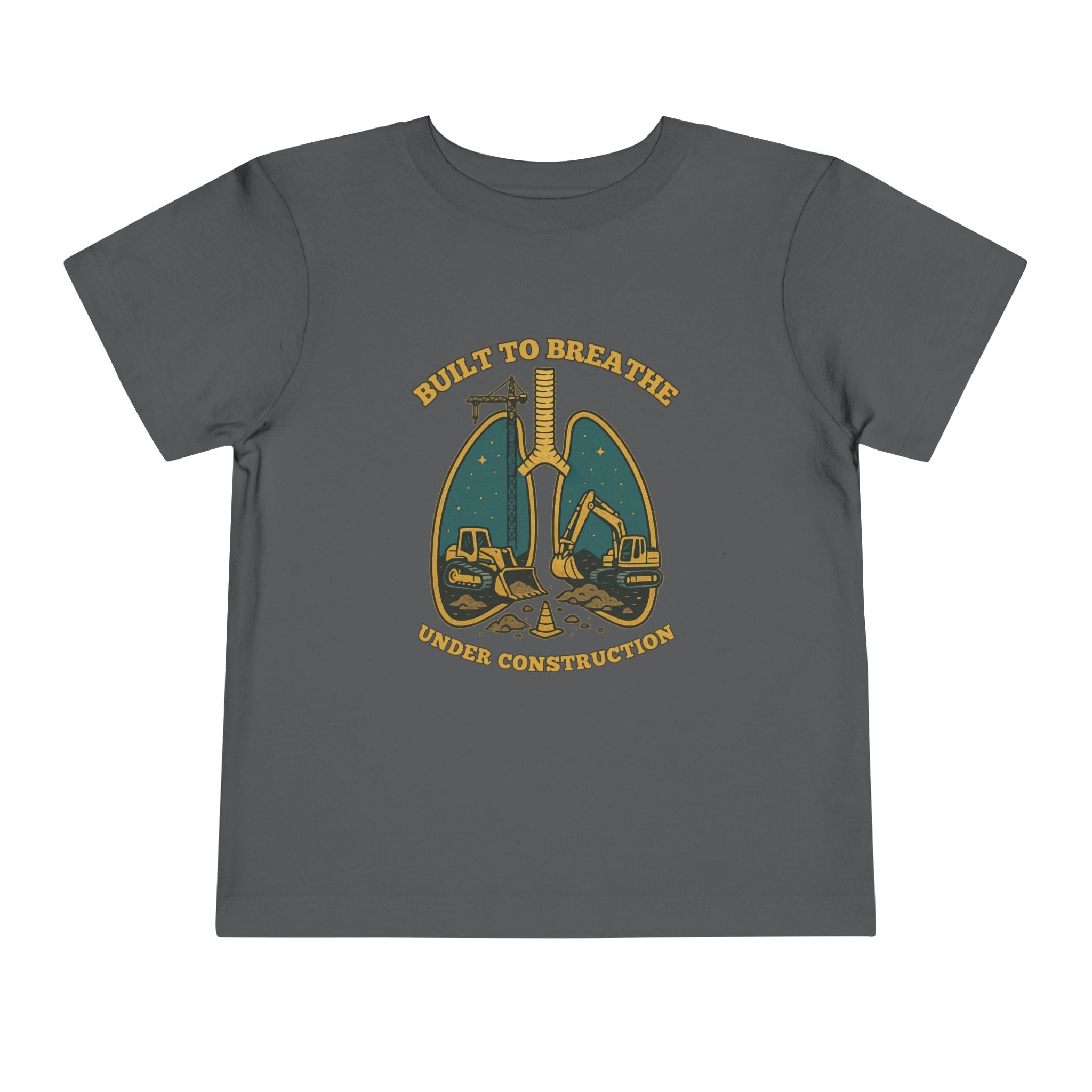 Toddler Tee Under Construction Built to Breathe