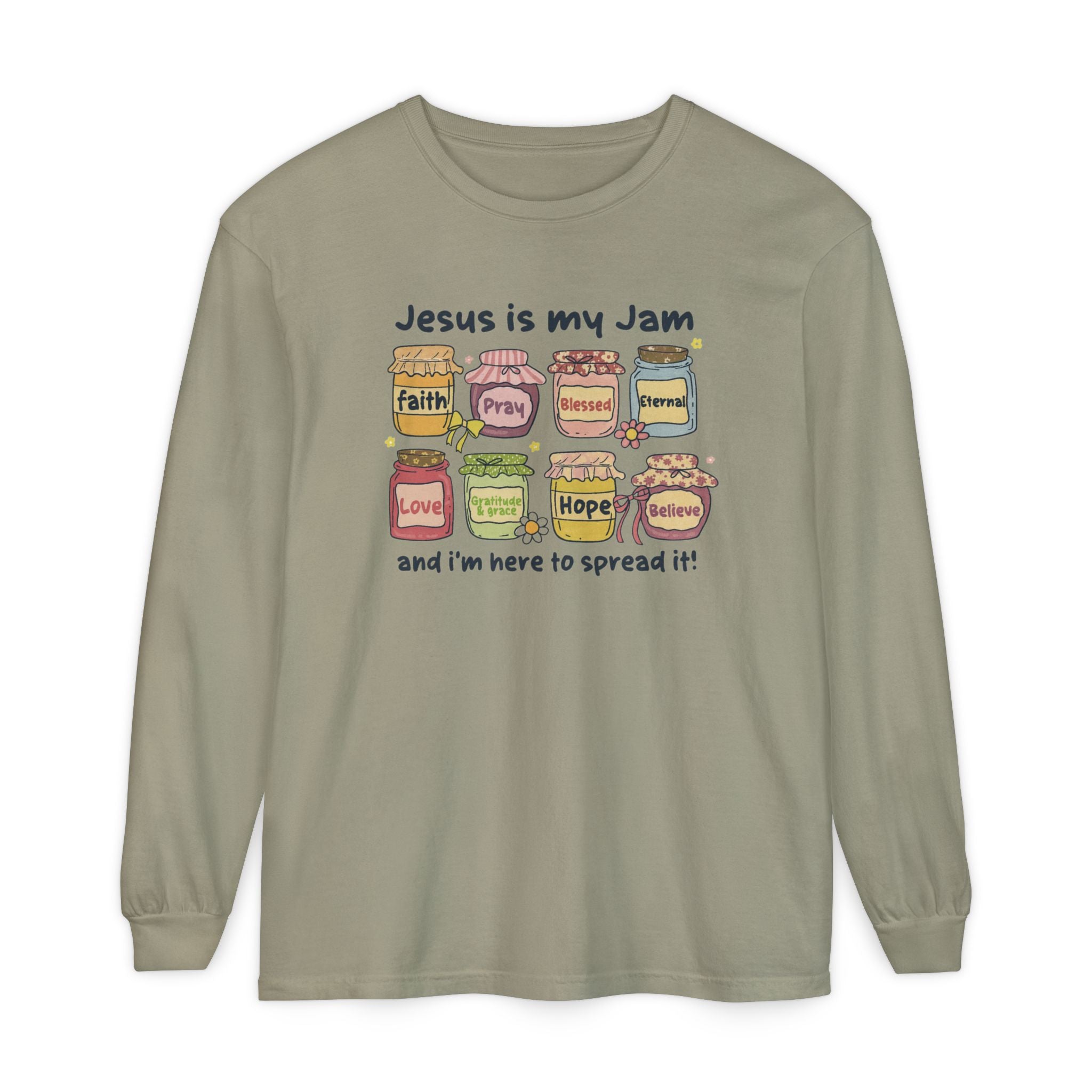 Christian Long Sleeve T-Shirt - Jesus is my Jam Design