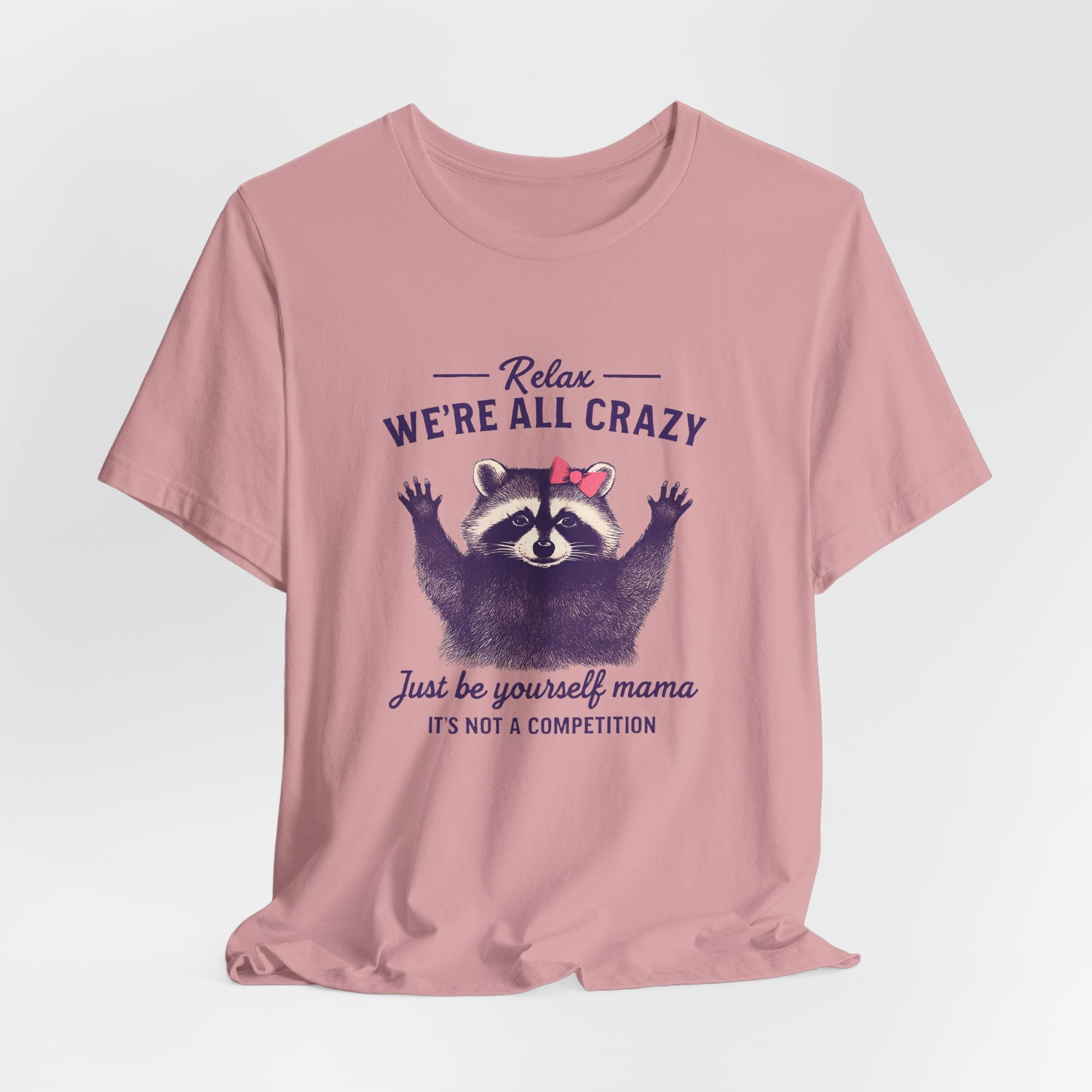 Raccoon Unisex Tee - 'We're all crazy'