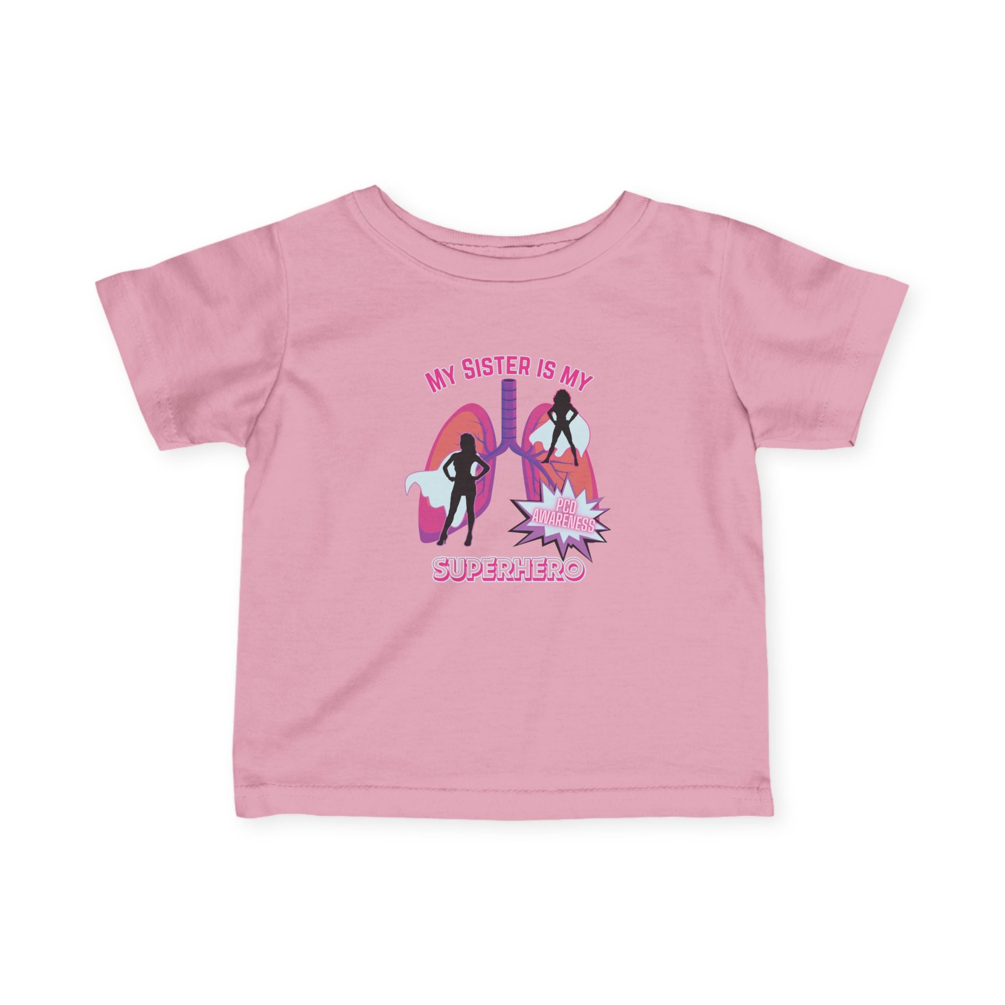 Infant Tee - My Sister is My Superhero - PCD Awareness
