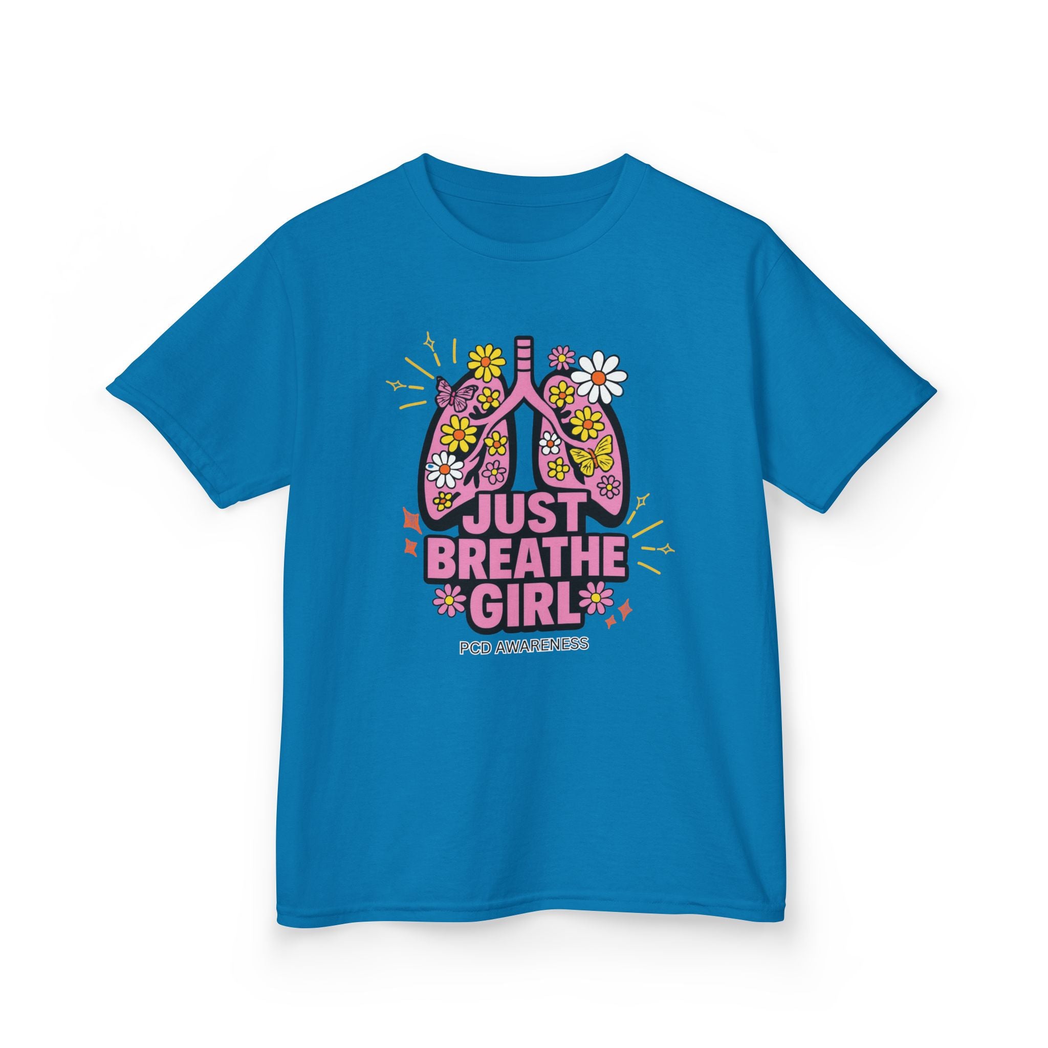 Kids T-Shirt - Just Breathe Girl PCD Design