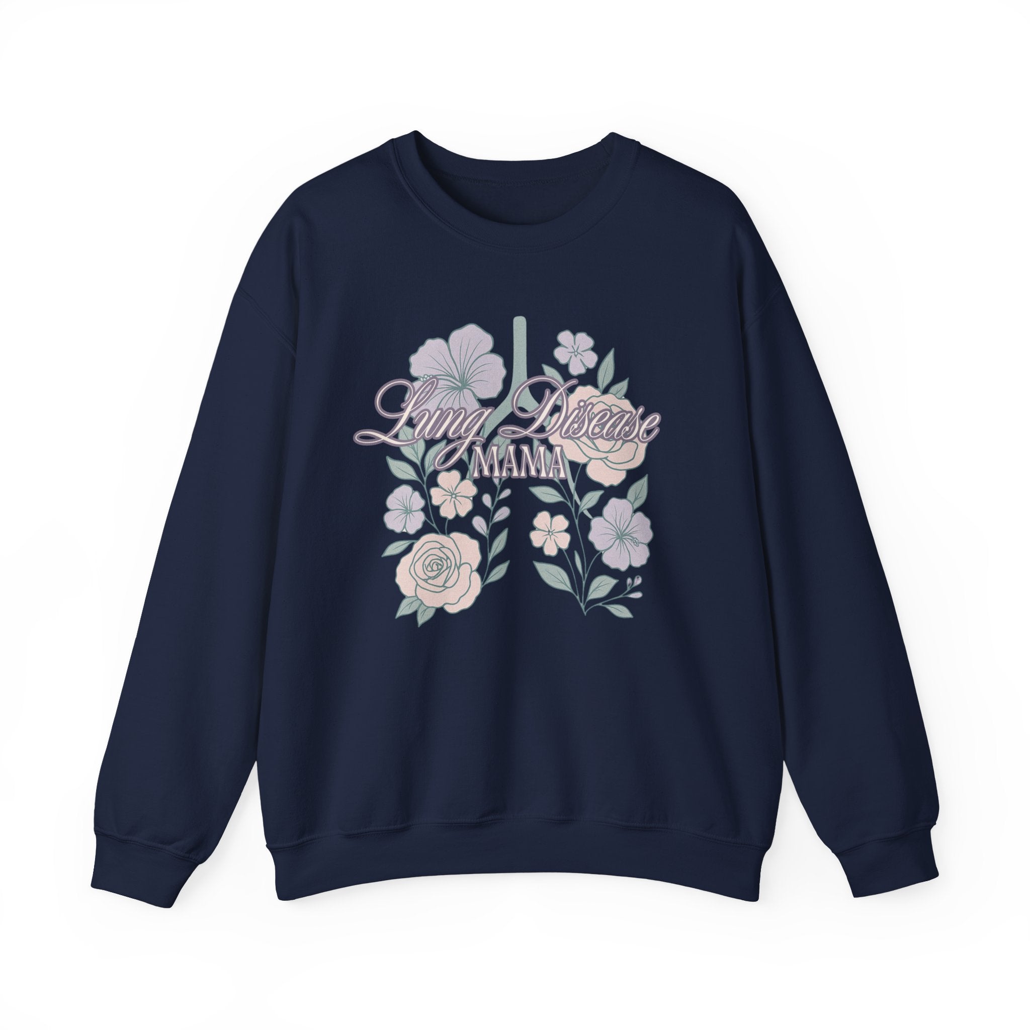 Floral Lung Disease Mama Sweatshirt