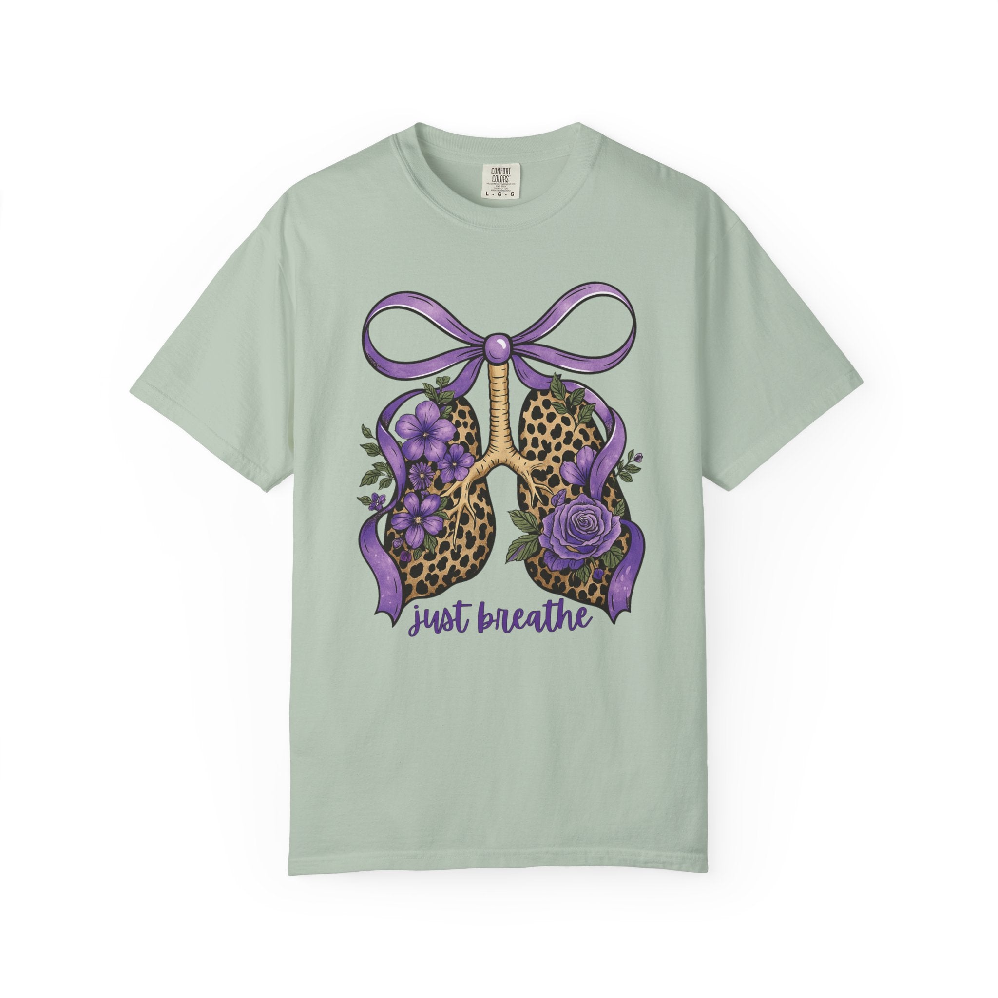 Garment-Dyed T-shirt - Just Breathe Wild Lungs