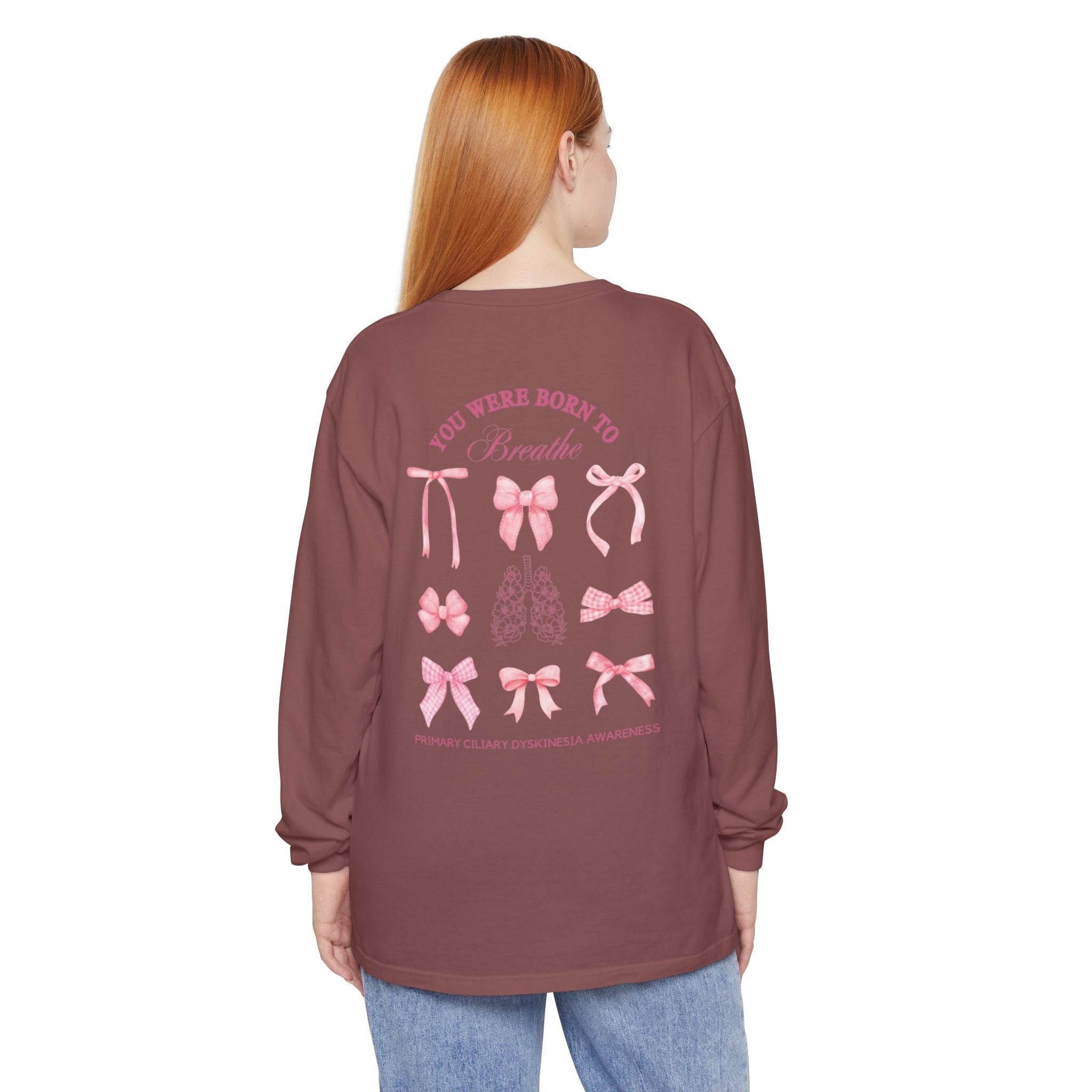 Long Sleeve T-Shirt Born to Breathe PCD Awareness