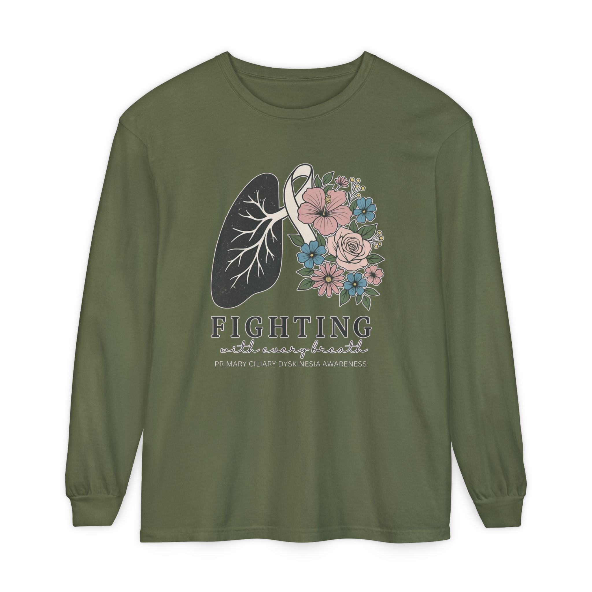 Long Sleeve-Fighting with Every Breath PCD Awareness