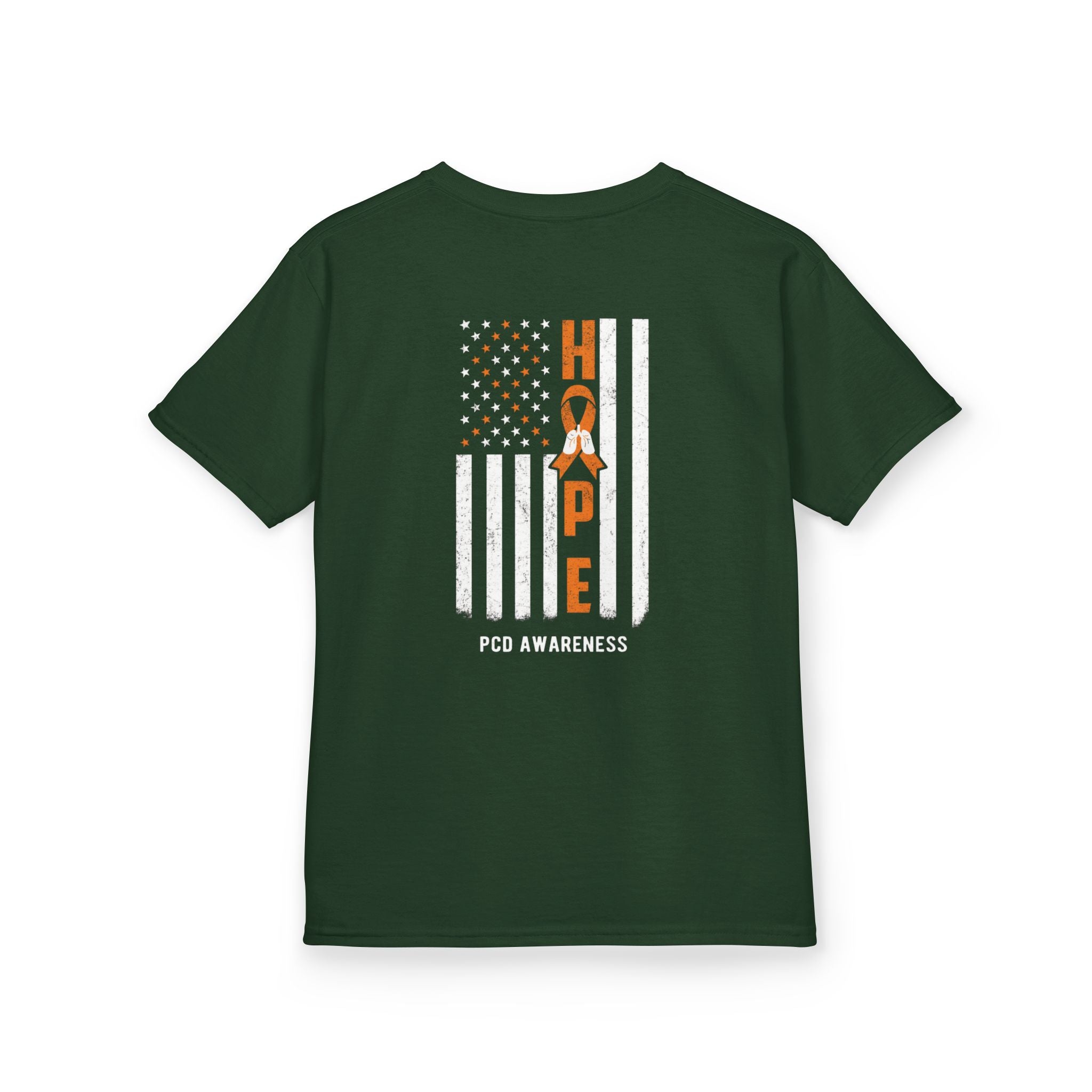 Kids Tee - Youth PCD Awareness Flag