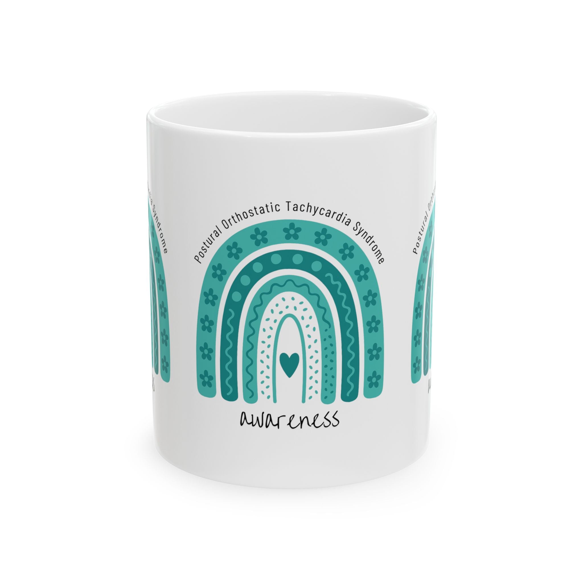 Mug - POTS Awareness Rainbow Ceramic Mug (11oz, 15oz)
