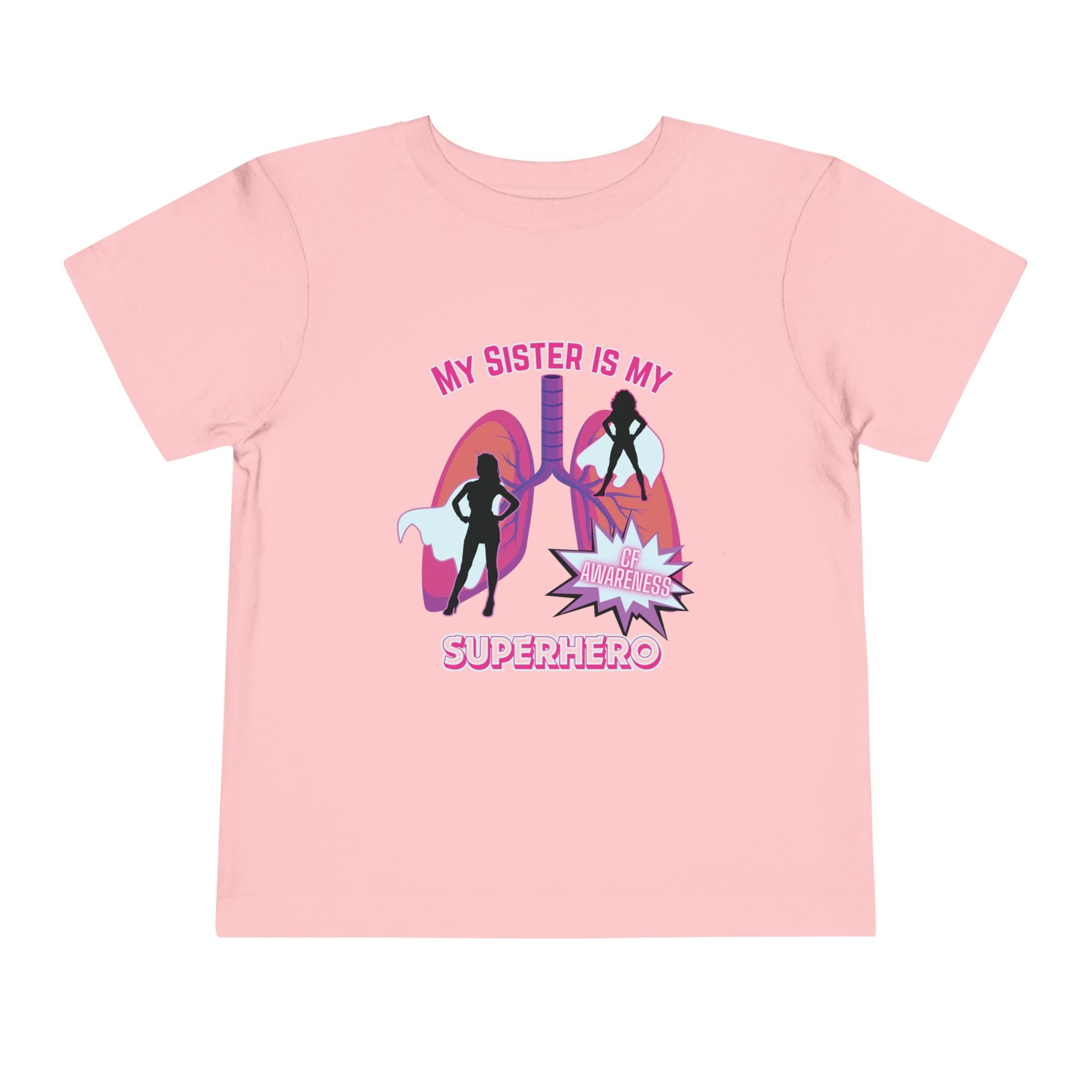 Toddler Tee - Sister Superhero Cystic Fibrosis Awareness
