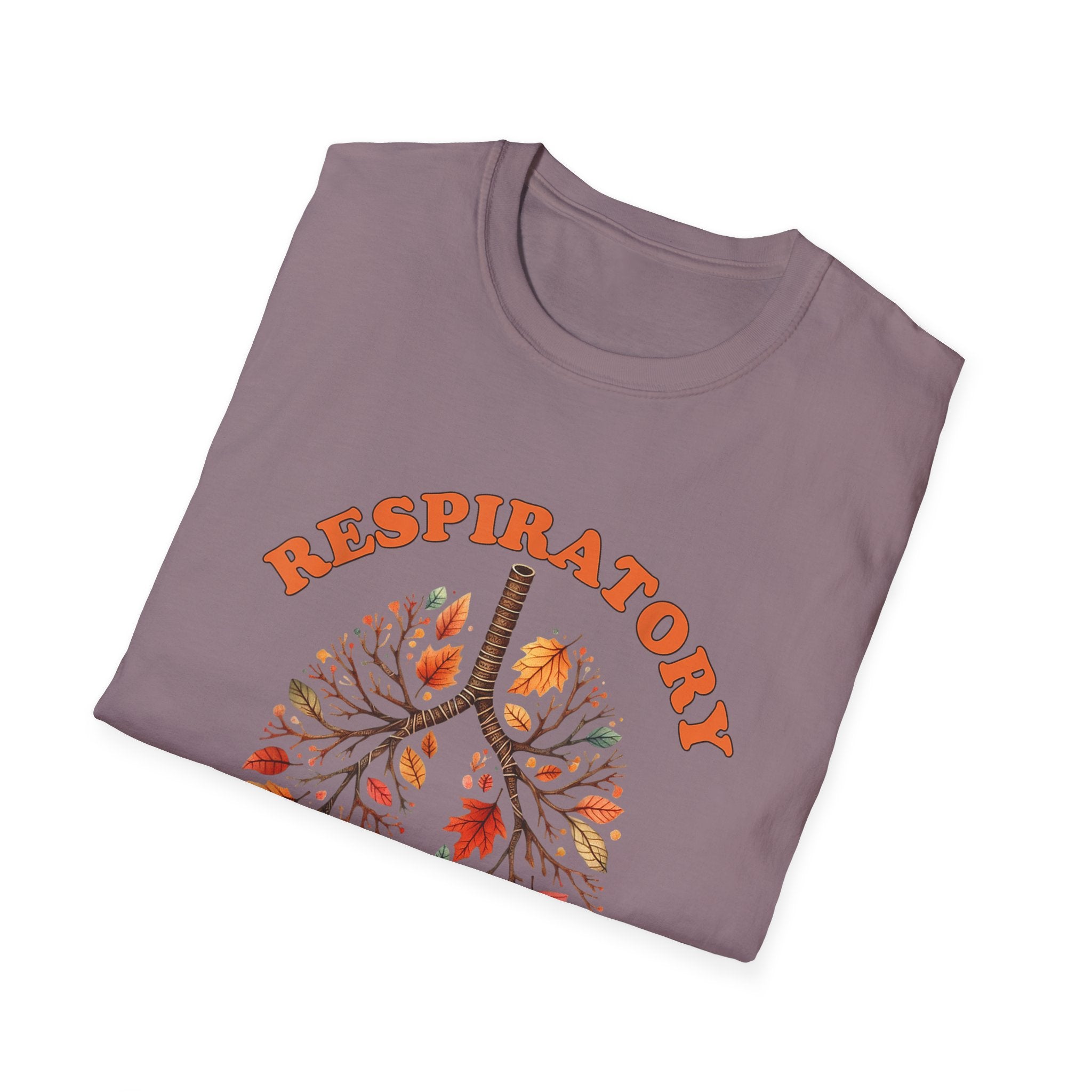 Fall Leaves Softstyle T-Shirt Respiratory Therapist