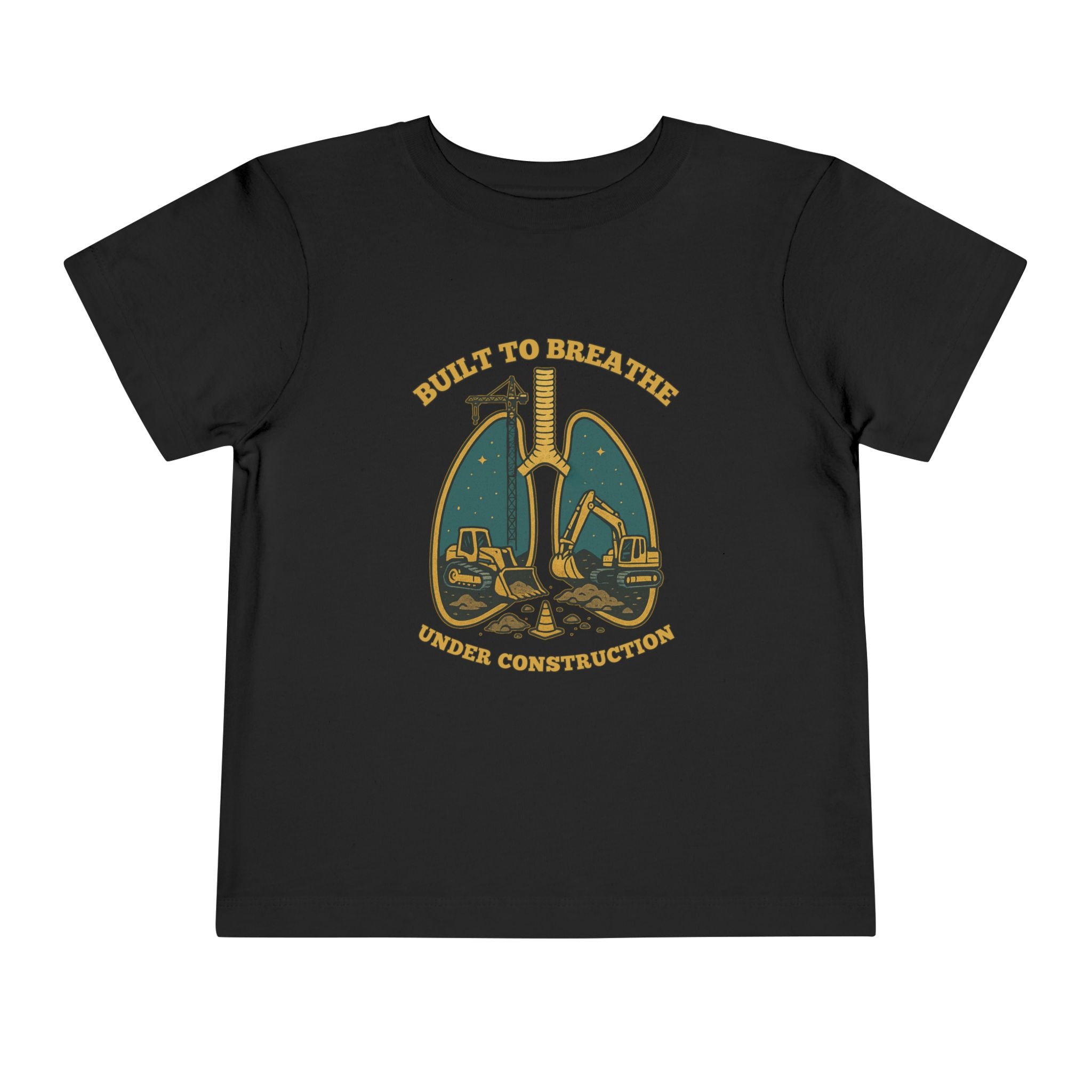 Toddler Tee Under Construction Built to Breathe