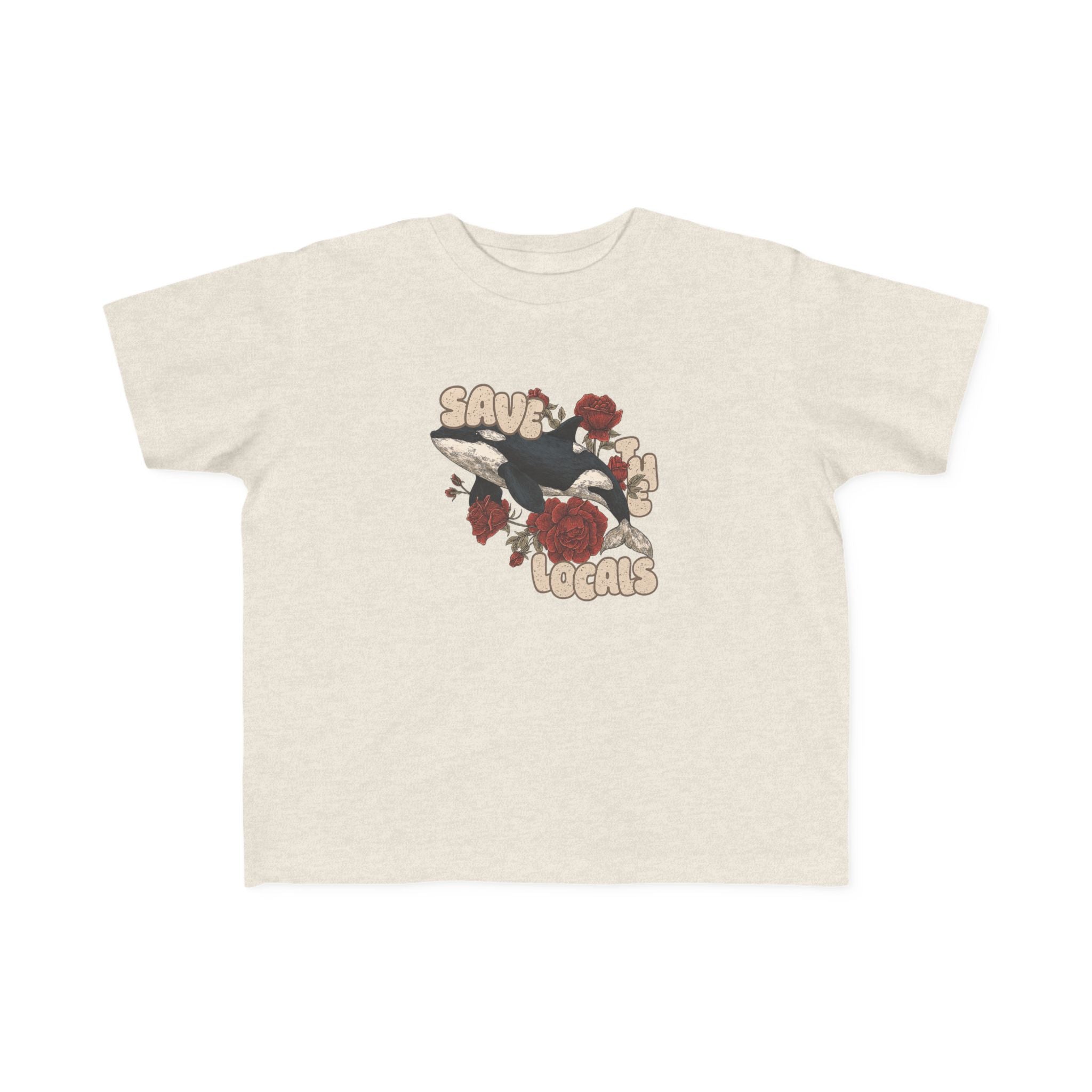 Toddler's Eco-Friendly Tee: Save the Locals, Cute Kids Shirt, Sustainable Fashion, Nature Lover Gift, Children's Awareness Apparel
