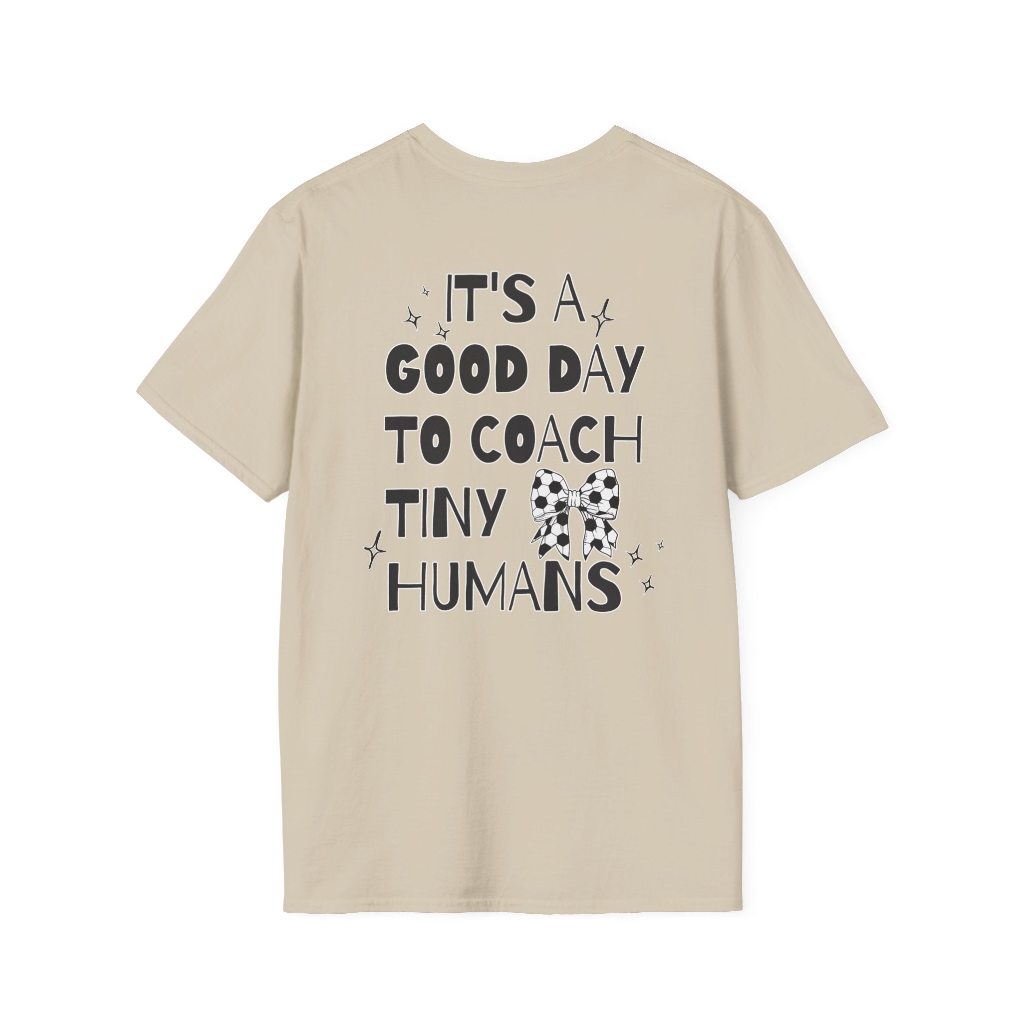 Soccer Coach T-Shirt - Tiny Humans Coaching Design