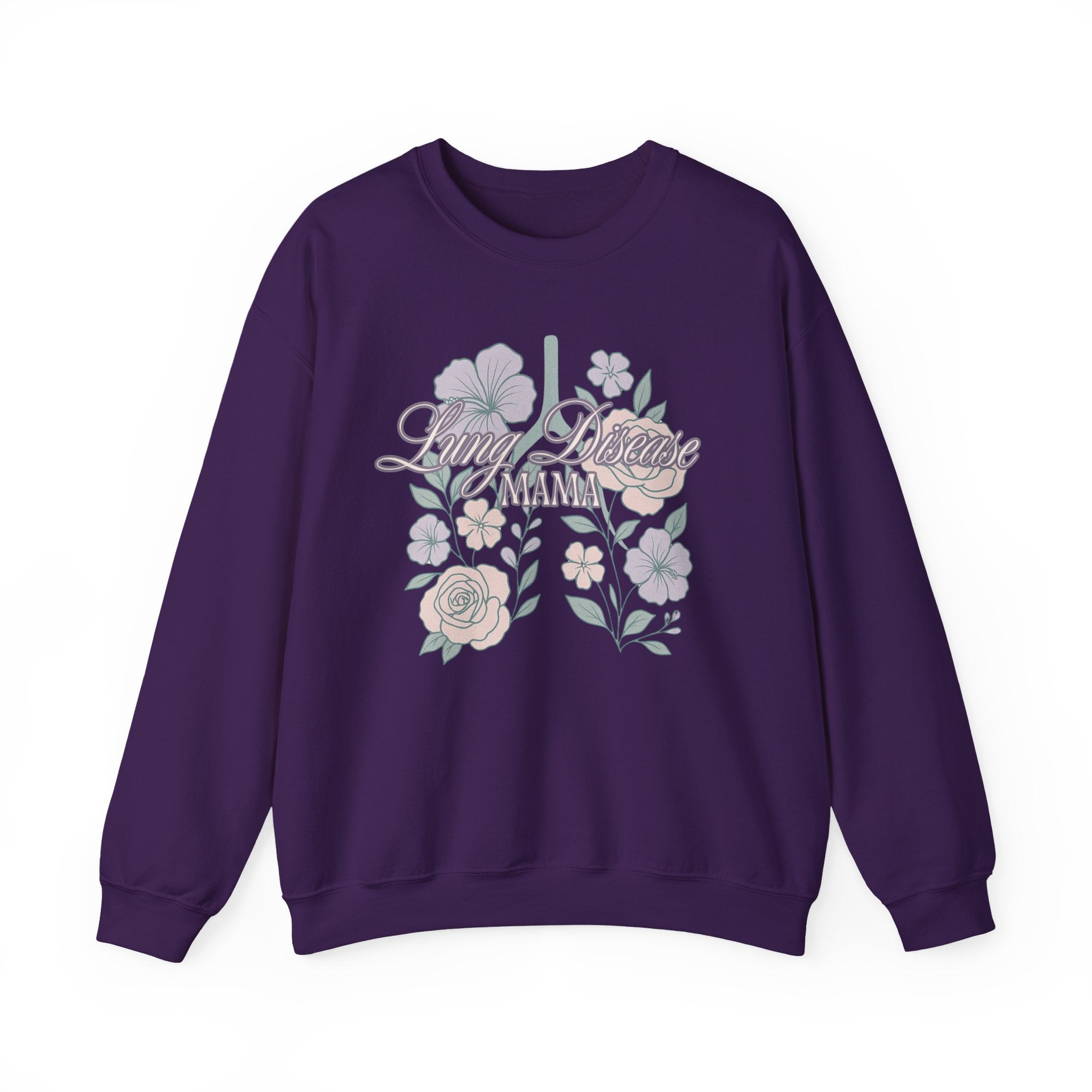 Floral Lung Disease Mama Sweatshirt