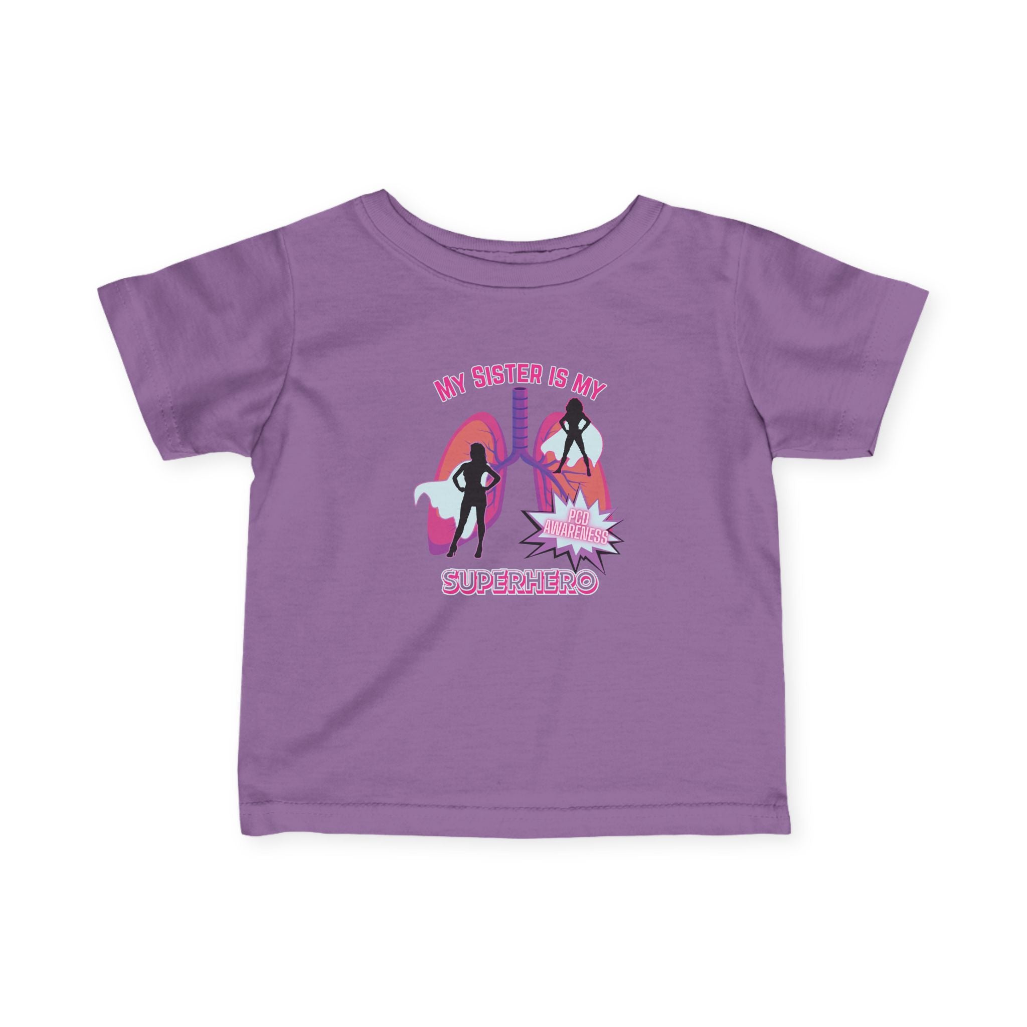 Infant Tee - My Sister is My Superhero - PCD Awareness