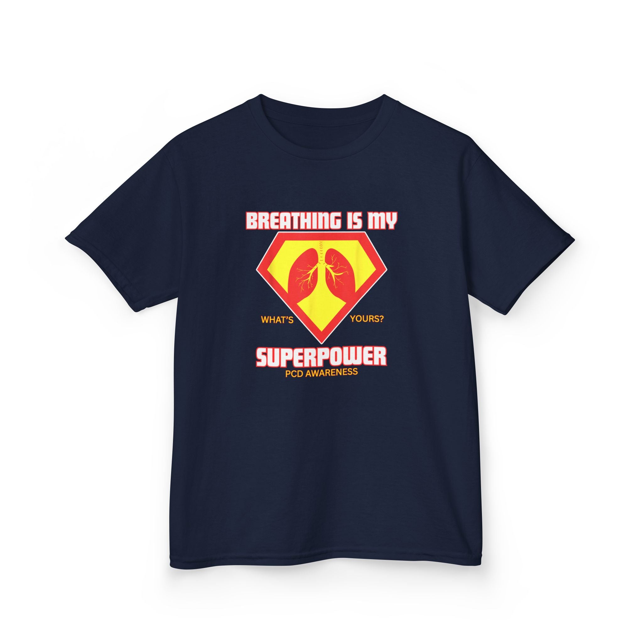 Kids Tee - Breathing is my Superpower PCD
