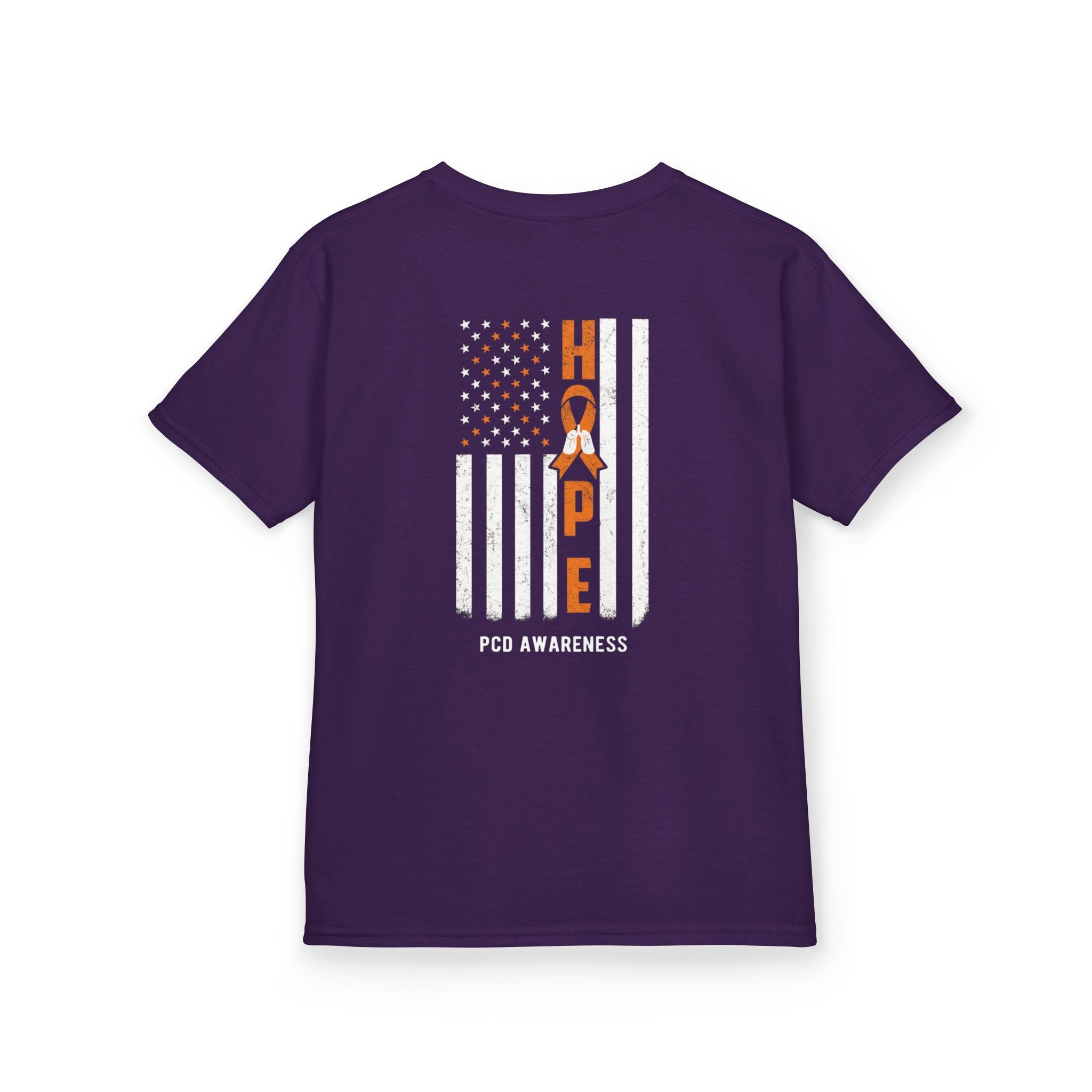 Kids Tee - Youth PCD Awareness Flag