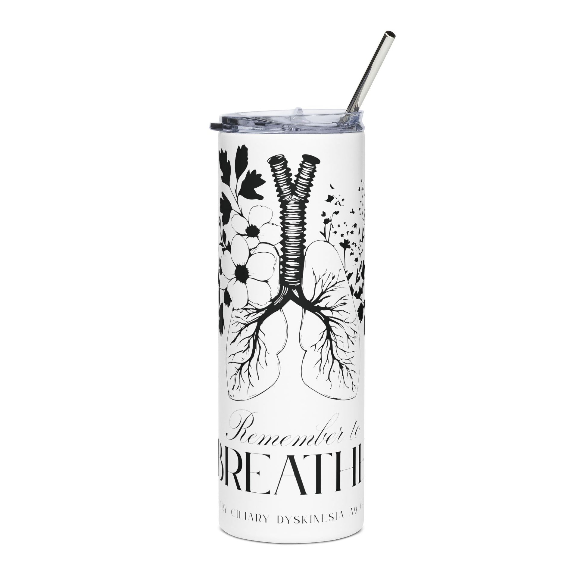 Breath-Inspired Stainless Steel Tumbler, 20oz | Primary Ciliary Dyskinesia