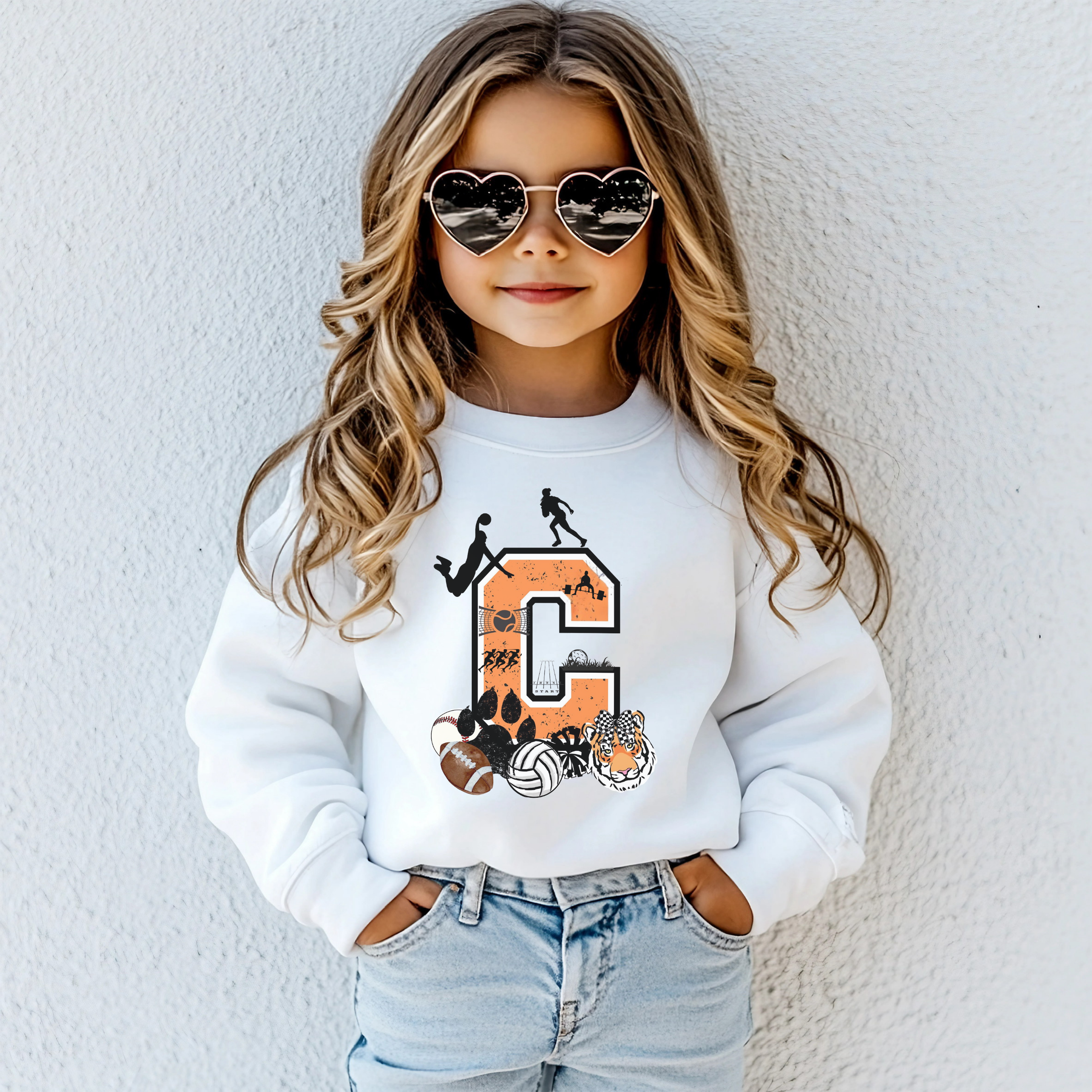 Youth Crewneck Sweatshirt - Commerce Tigers All Sports Spirit