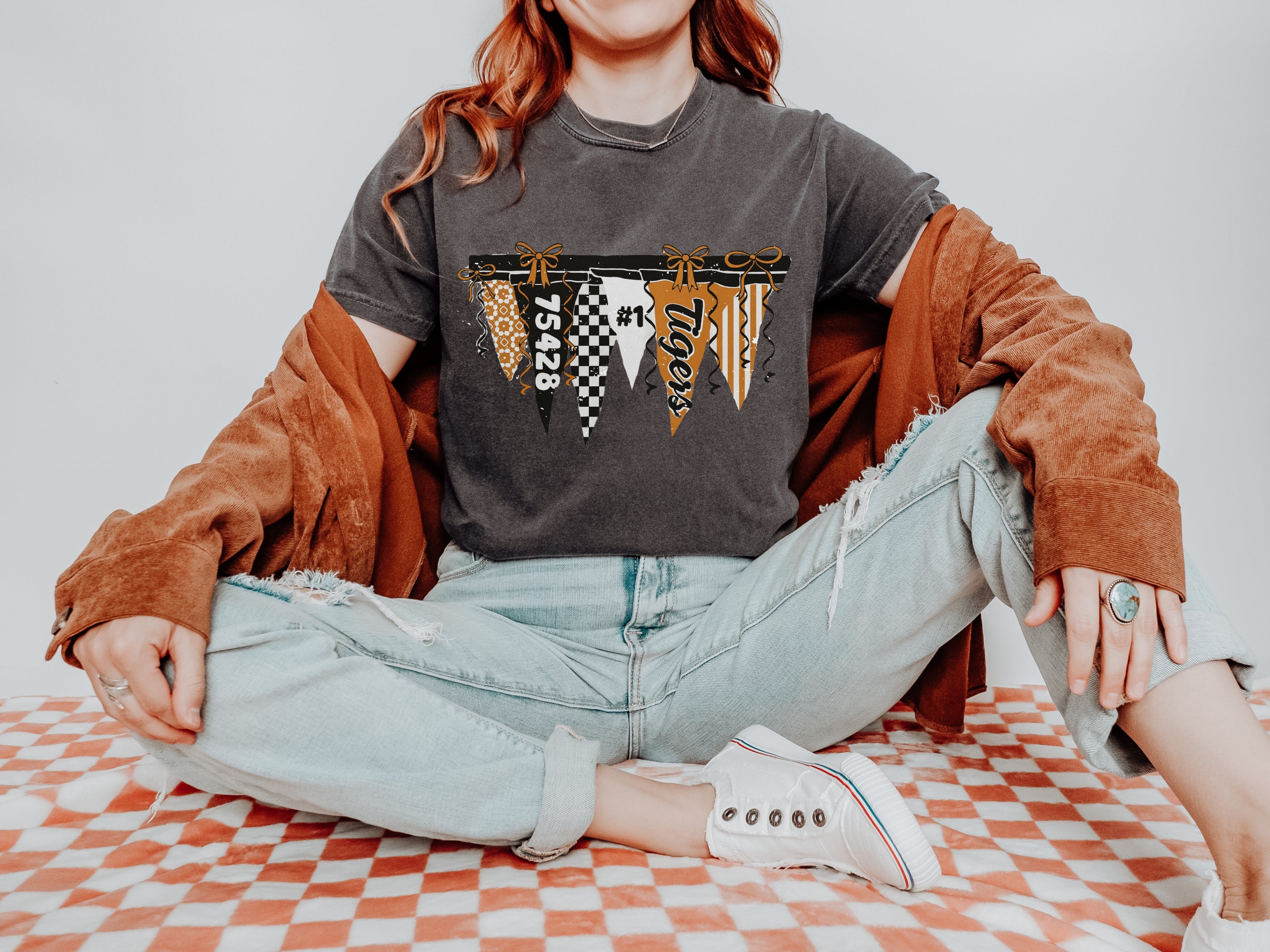 Distressed School Spirit Banner T-Shirt