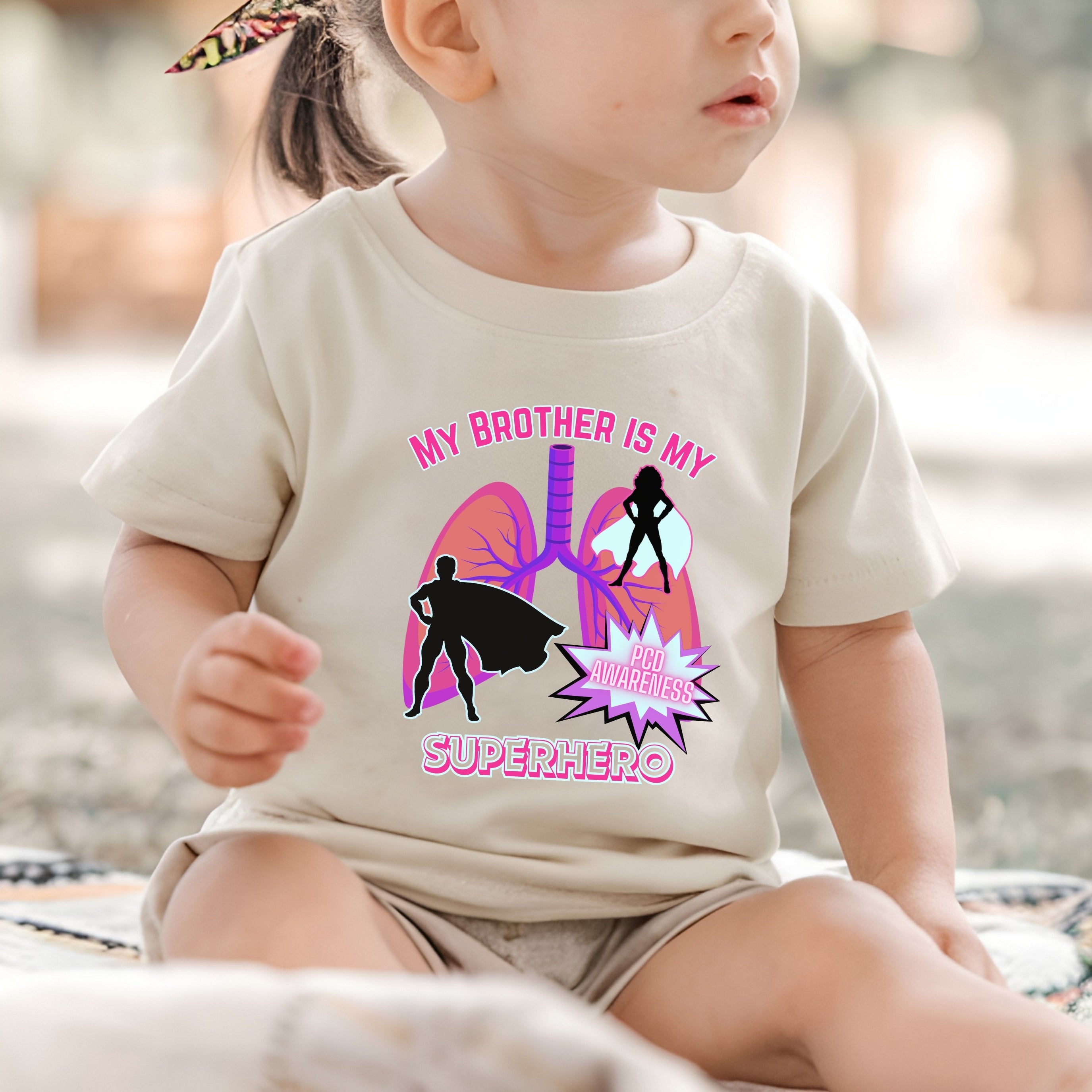 Toddler Tee Brother Superhero PCD Awareness Shirt