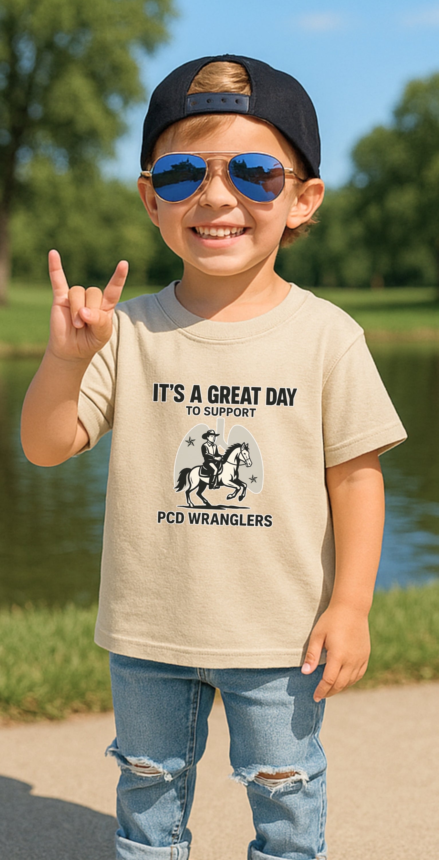 Toddler Tee - Great Day to Support PCD Wranglers Toddler