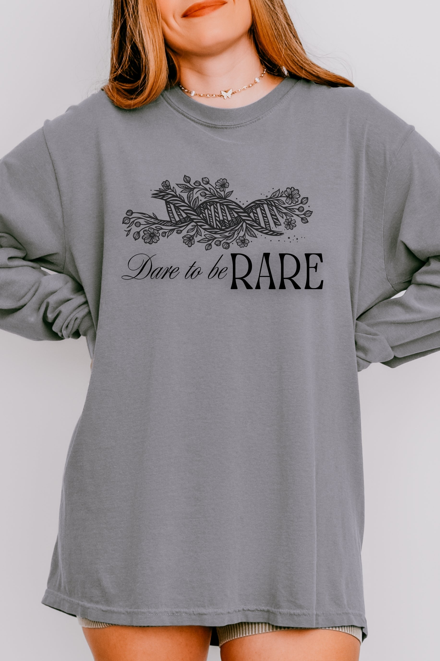 Long Sleeve T-Shirt Dare to be Rare Design