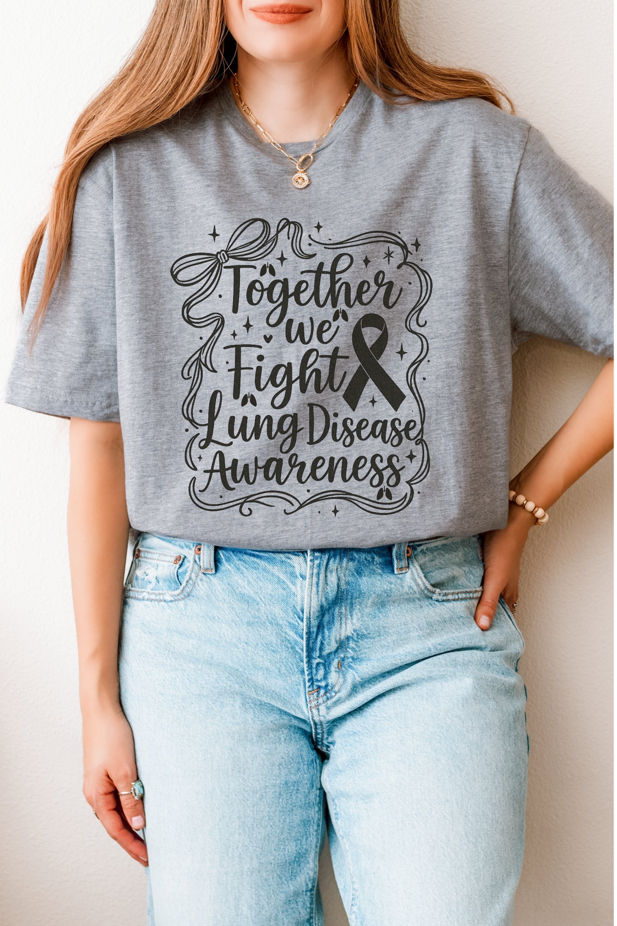 Lung Disease Awareness T-Shirt- Together We Fight