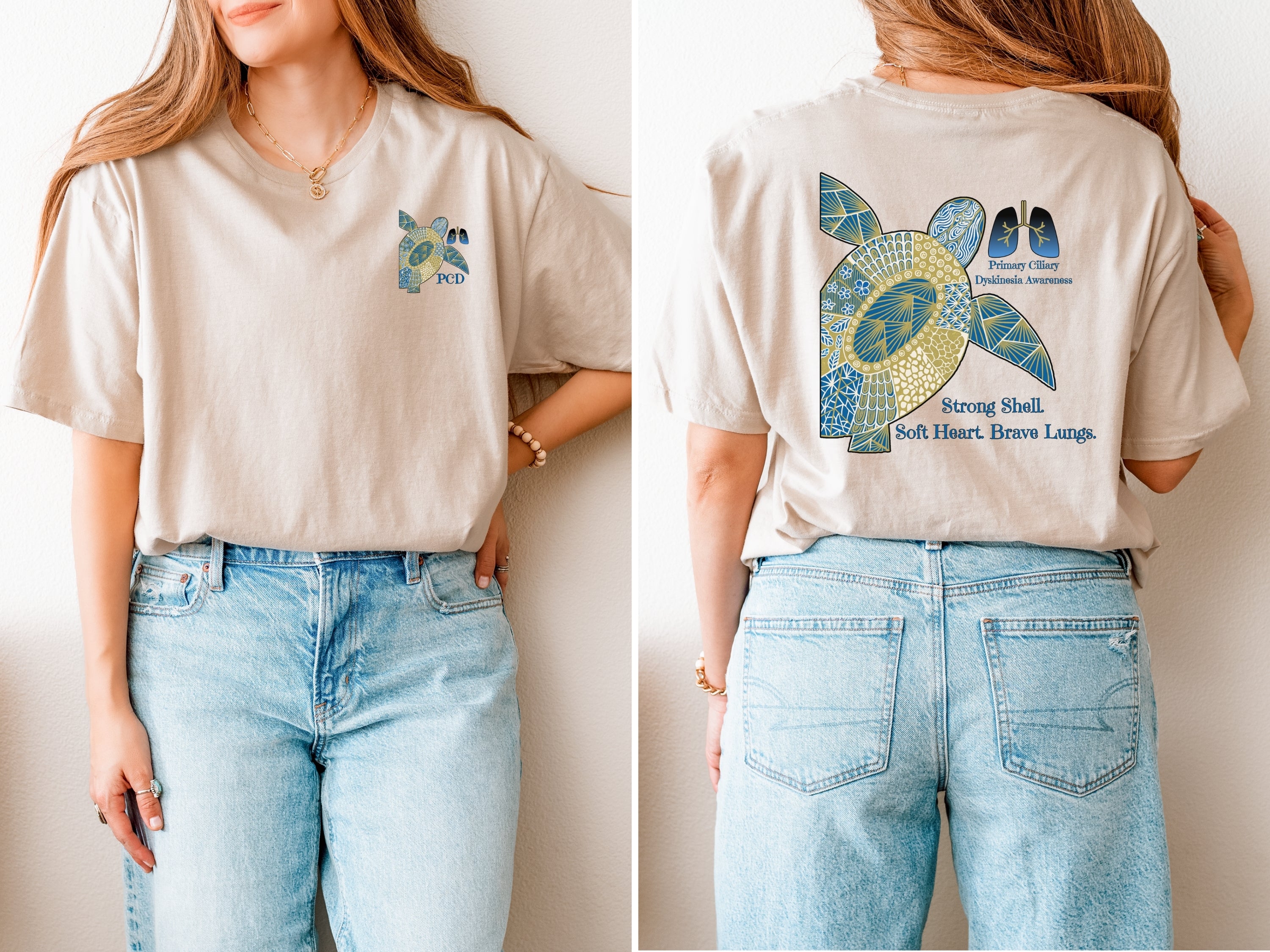 Strong Shell, Soft Heart, Brave Lungs PCD Tee
