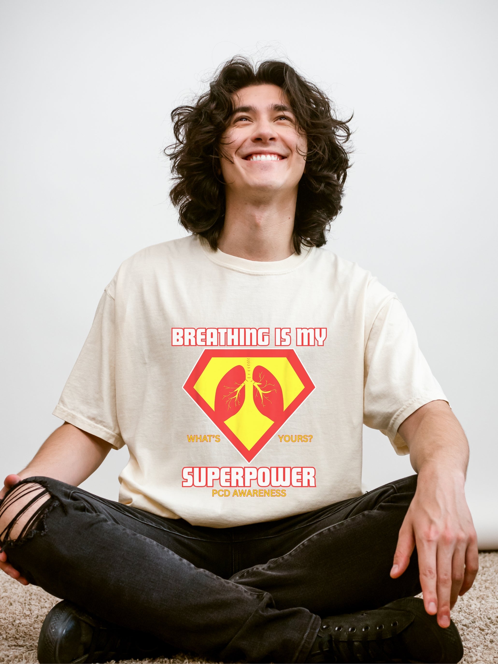Breathing is my superpower Unisex T-Shirt - PCD Design