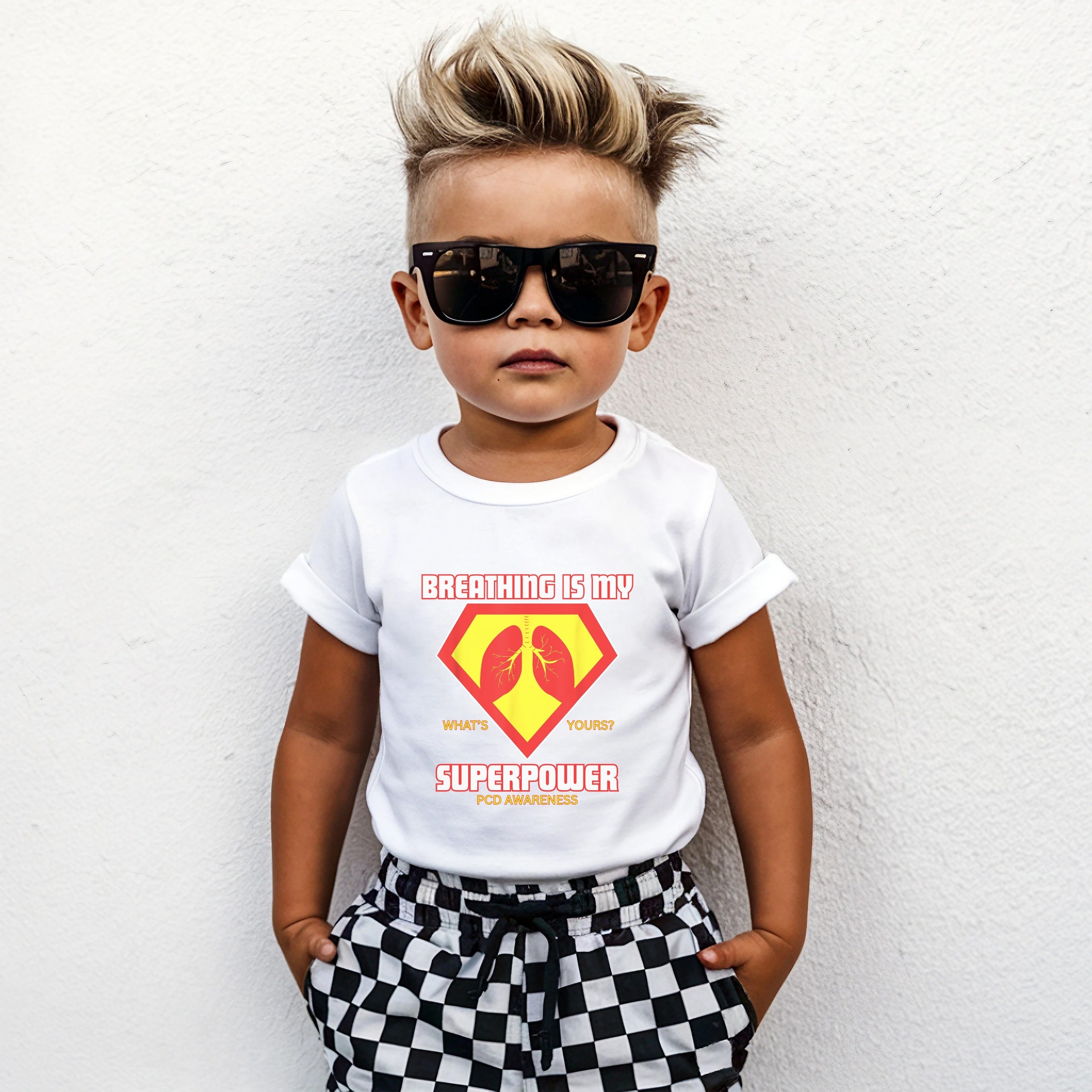Toddler Tee - Breathing is my superpower PCD Design