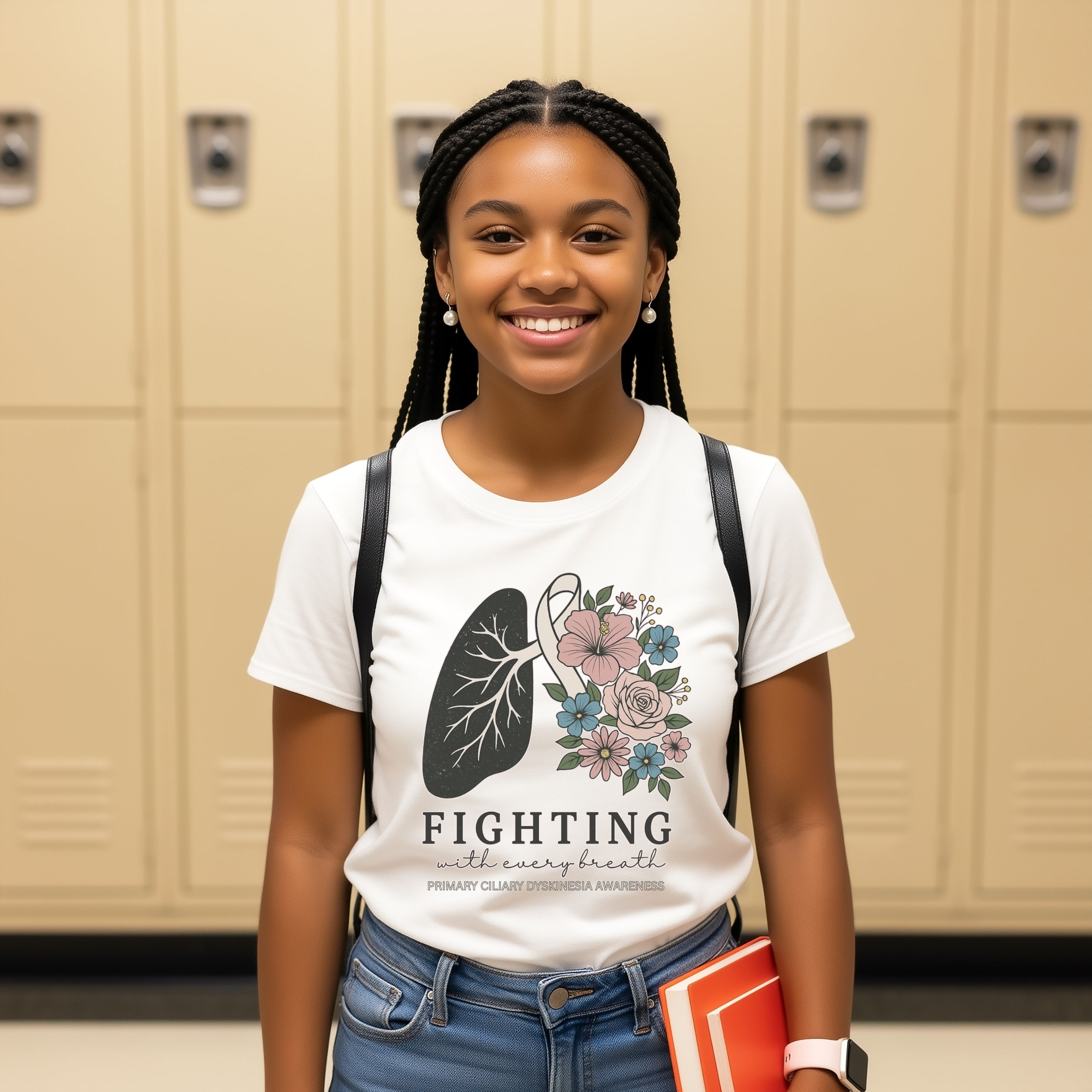 PCD Youth Tee - Fighting with Every Breath