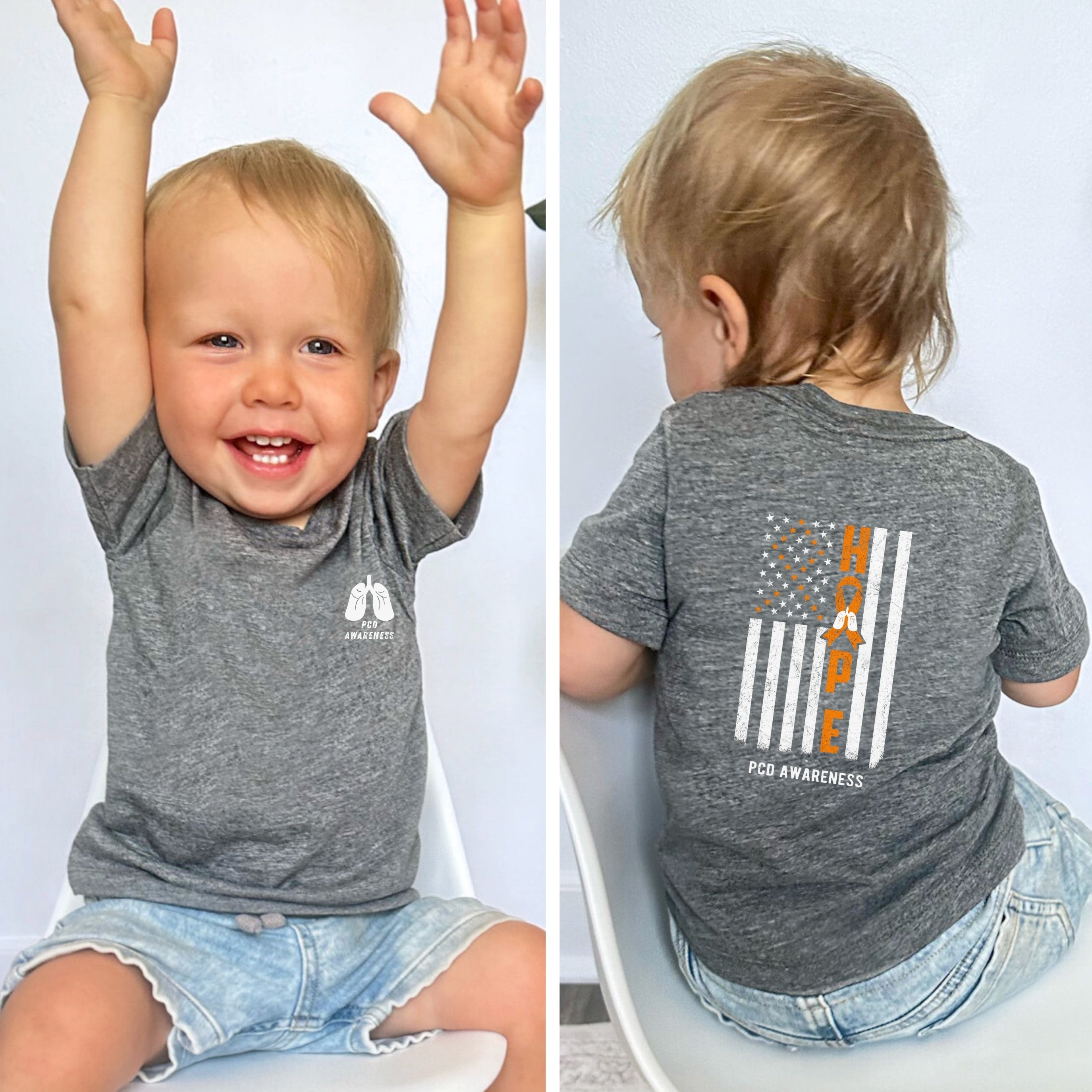 Infant Tee - PCD Awareness Flag Design