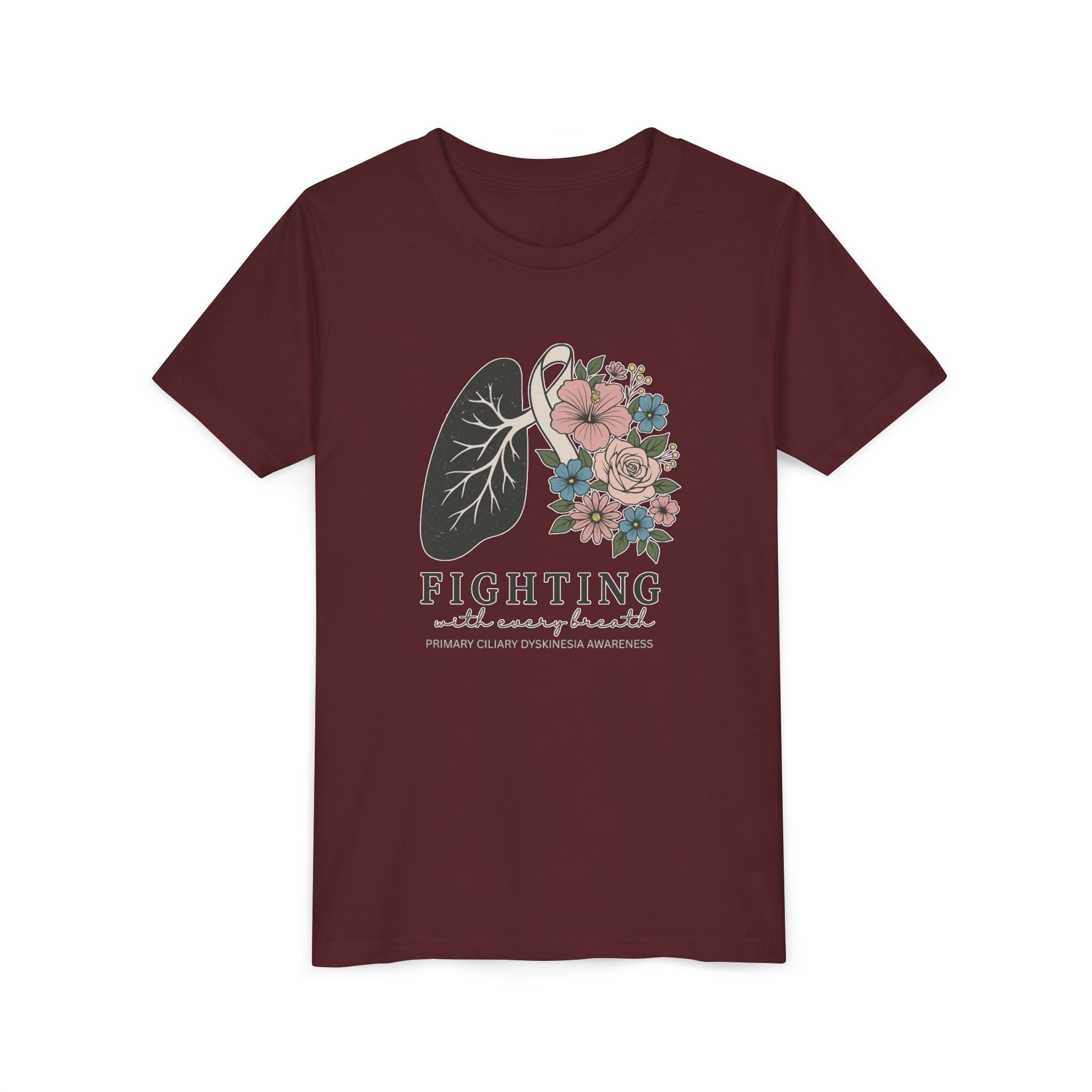 PCD Youth Tee - Fighting with Every Breath