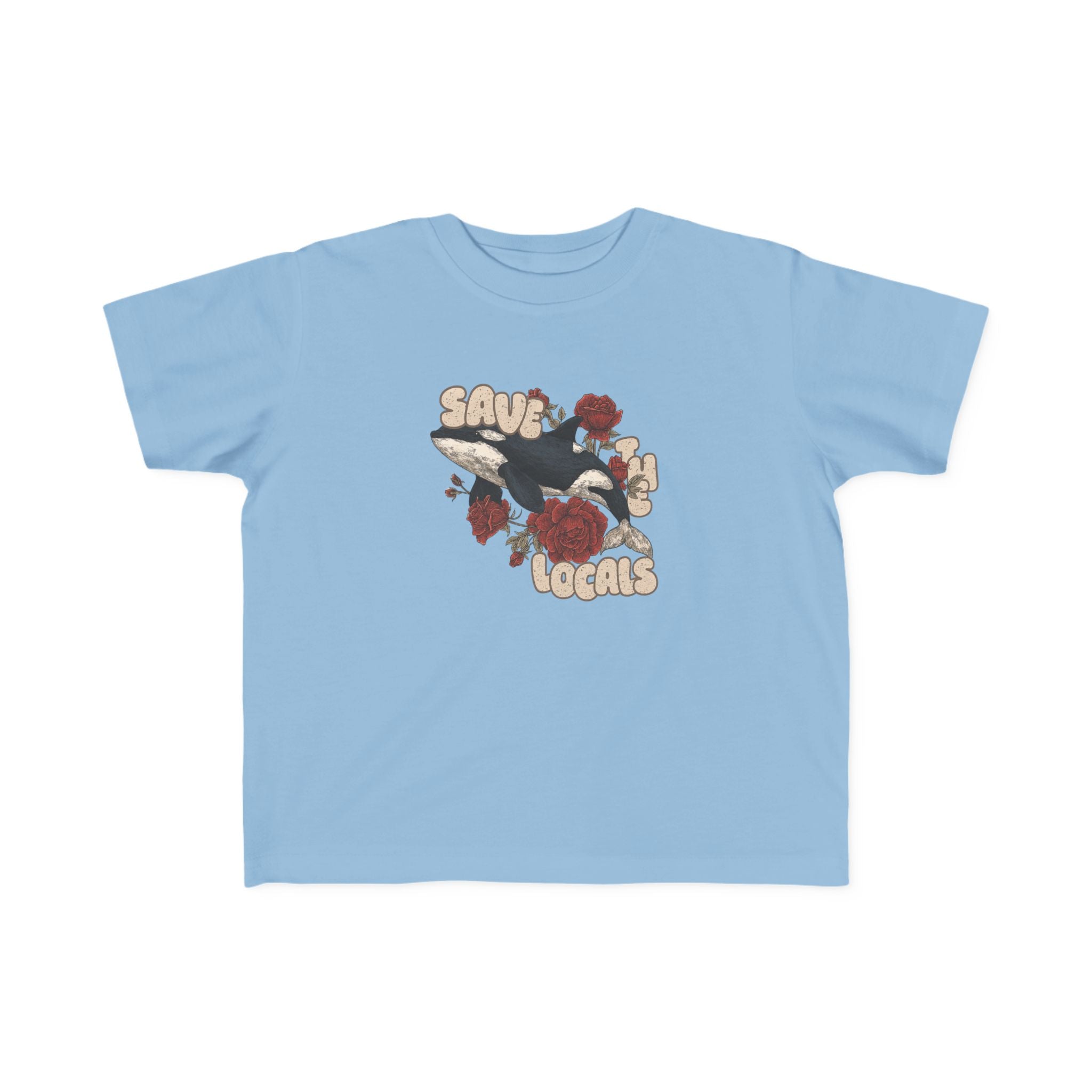 Toddler's Eco-Friendly Tee: Save the Locals, Cute Kids Shirt, Sustainable Fashion, Nature Lover Gift, Children's Awareness Apparel